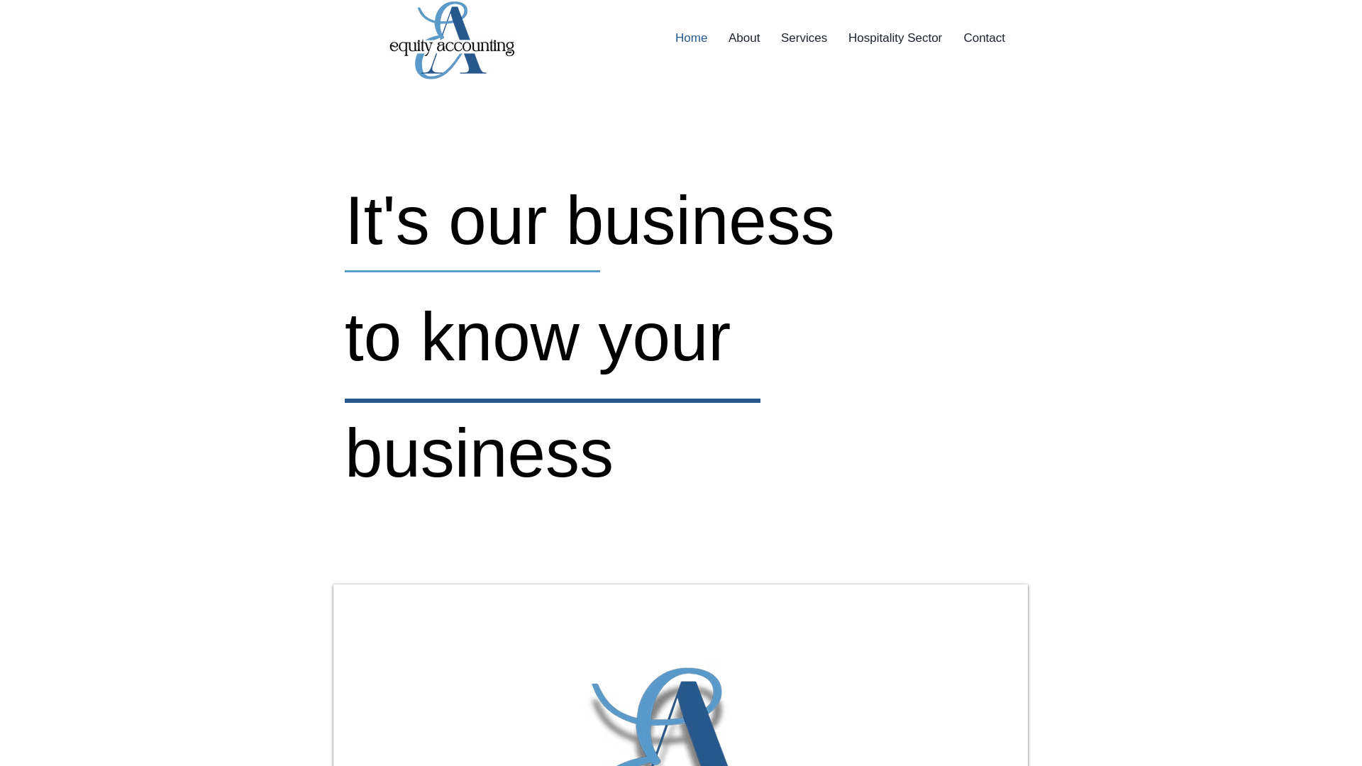 website screenshot of https://equity-accounting.co.uk/