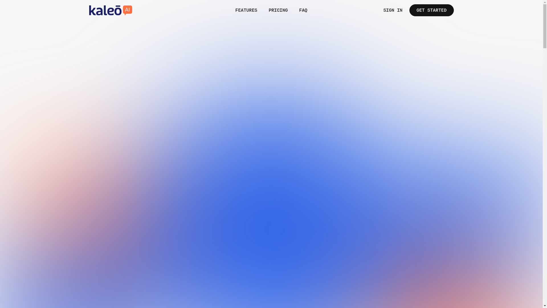 website screenshot of https://withkaleo.com/