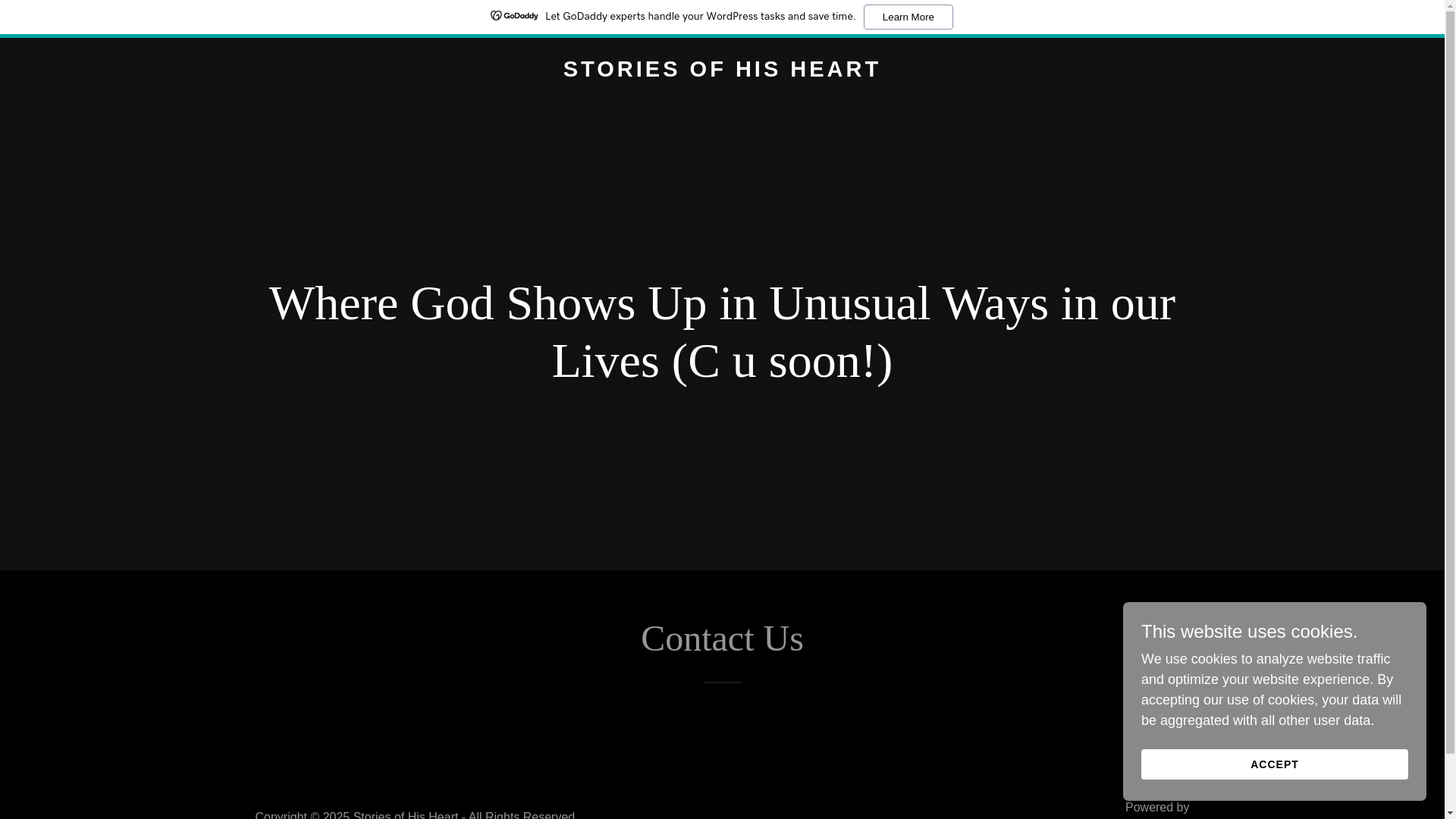 website screenshot of https://storiesofhisheart.com/