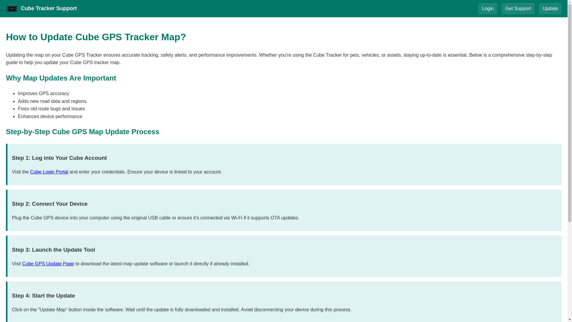 website screenshot of https://cube-gps-tracker.pages.dev/