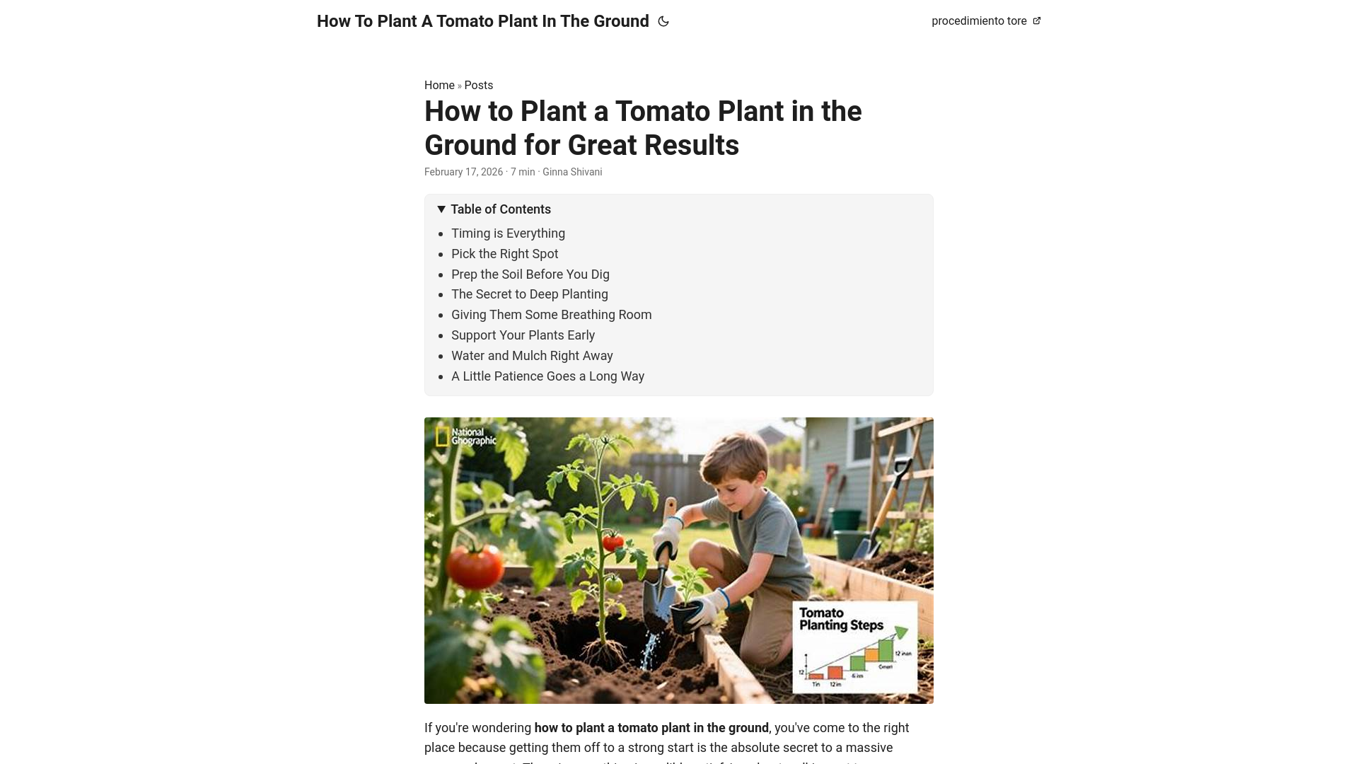 website screenshot of https://how-to-plant-a-tomato-plant-in-the-ground.pages.dev/