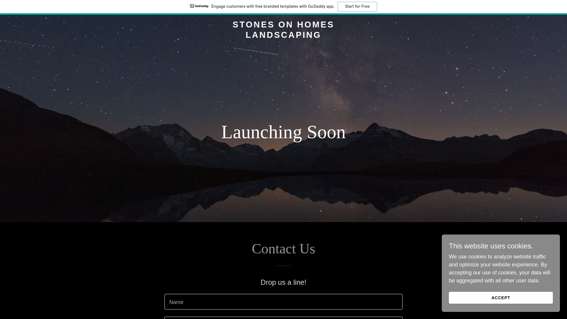 website screenshot of https://stonesonhomeslandscaping.ca
