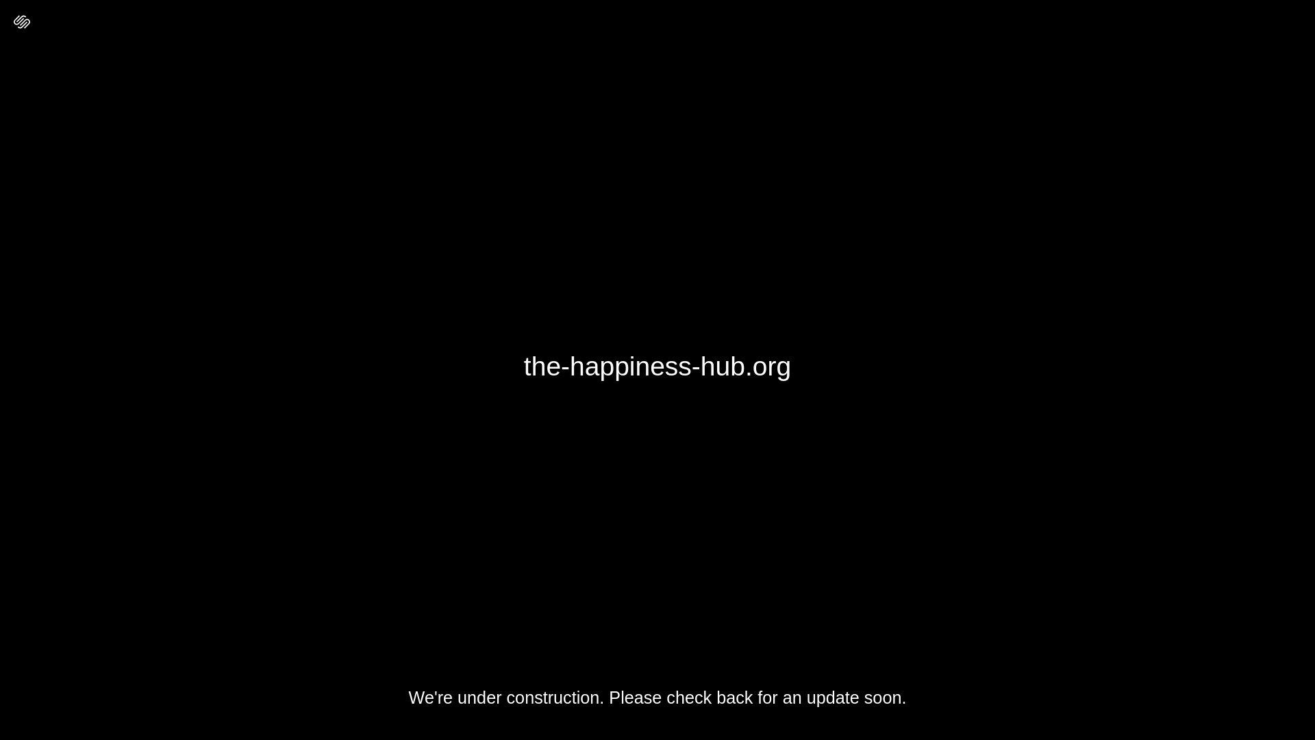 website screenshot of https://the-happiness-hub.org/