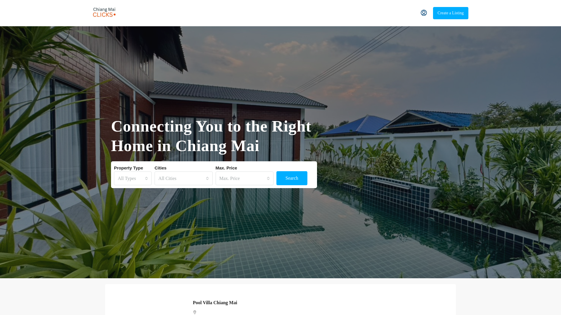 website screenshot of https://casalinkestates.com/