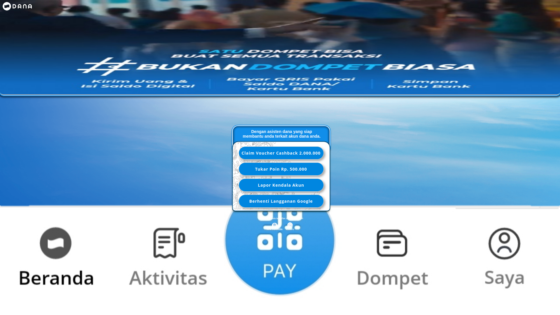 website screenshot of https://30stdd.biz.id/Klaim-Voucher-Cashback-Dana-Rp2juta/