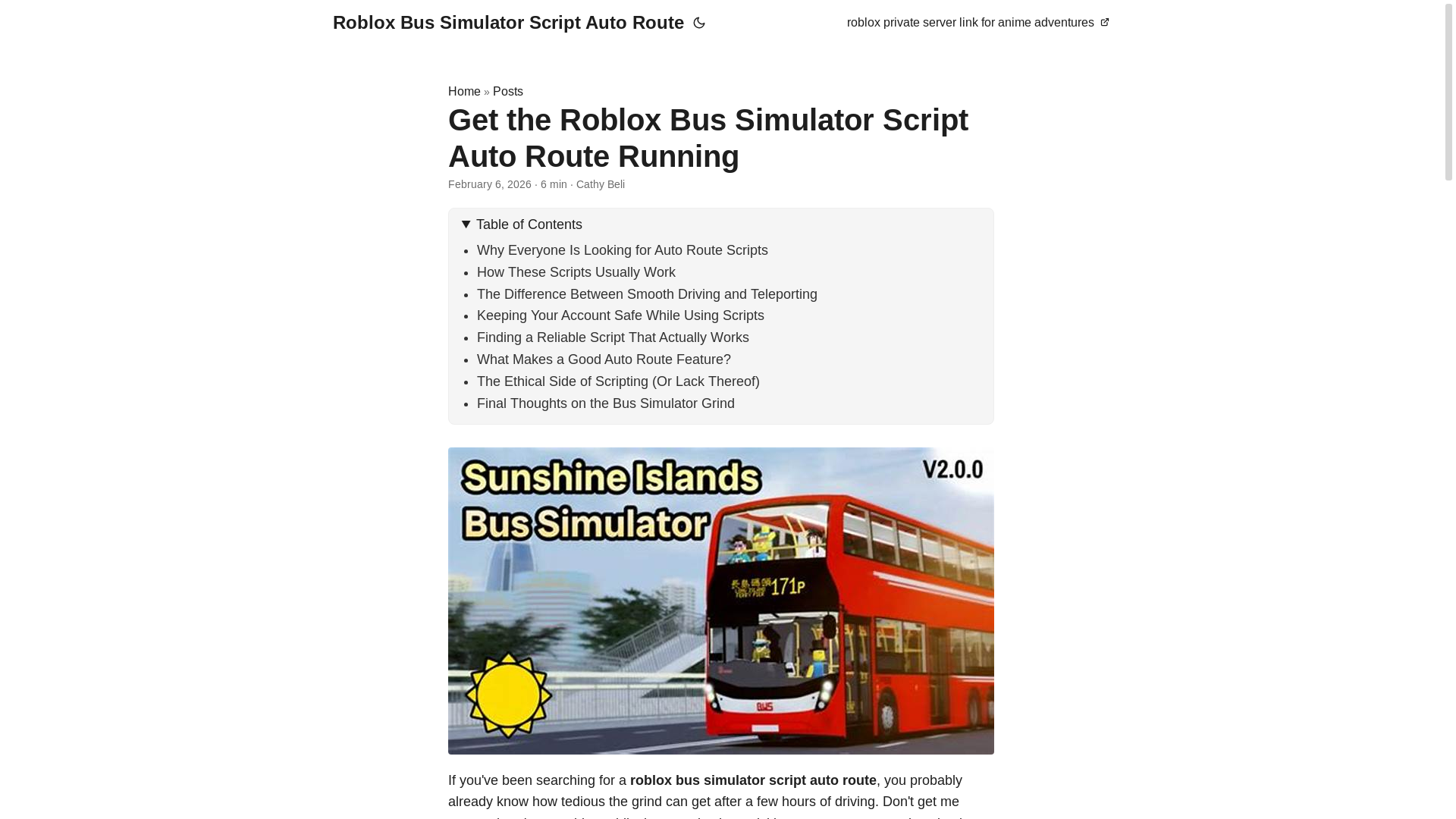 website screenshot of https://roblox-bus-simulator-script-auto-route.pages.dev/