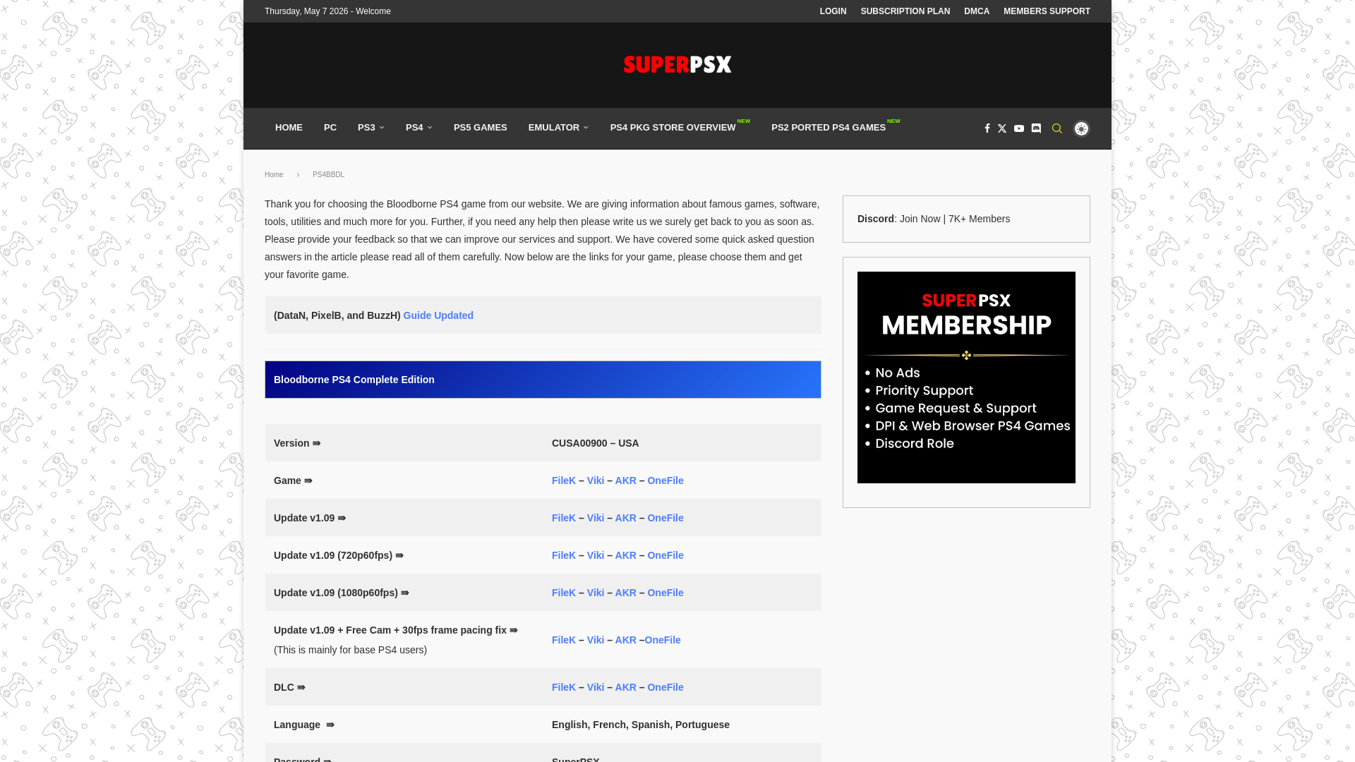 website screenshot of https://www.superpsx.com/dll-ps4bb/