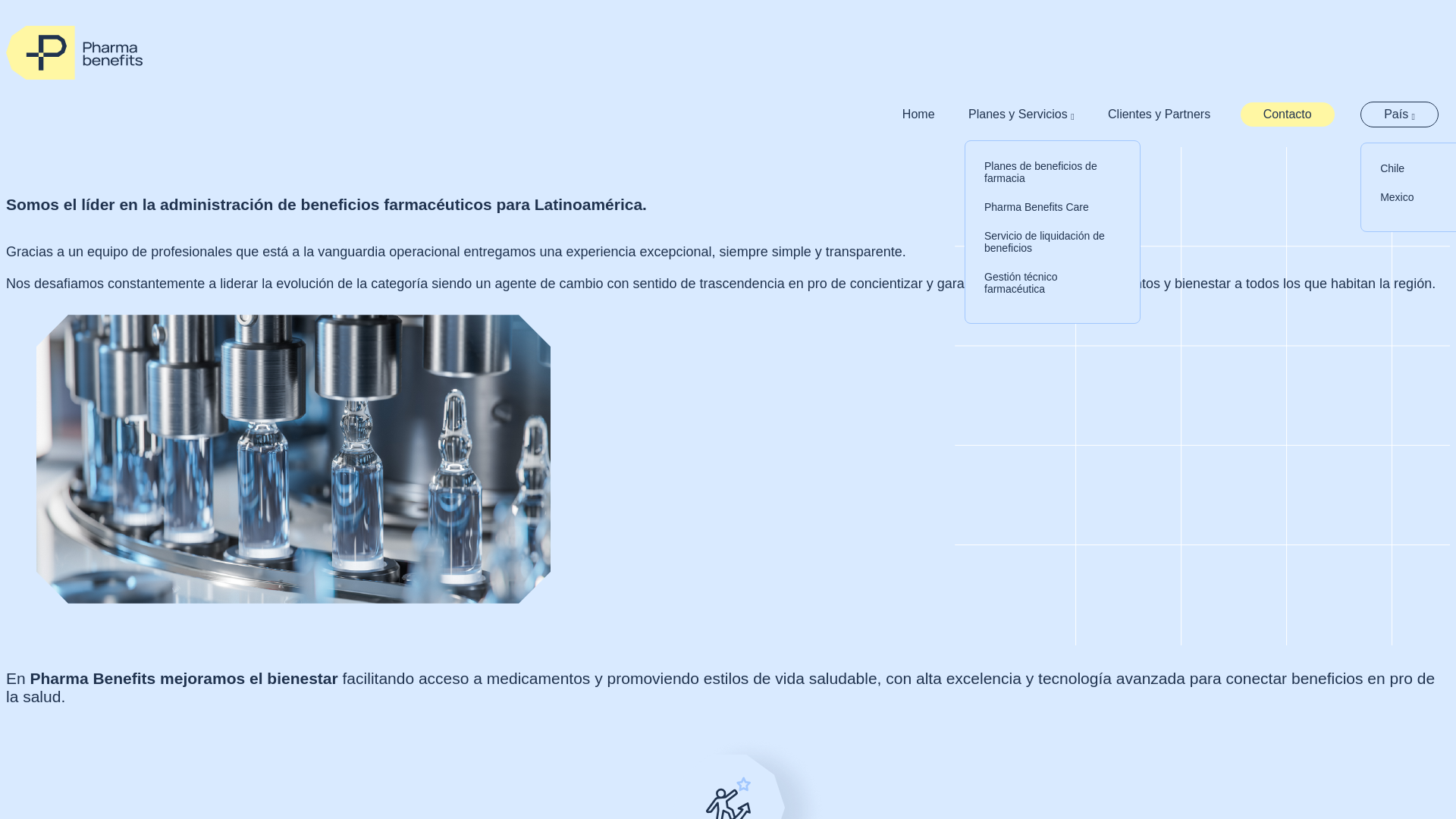 website screenshot of https://pharmabenefits.mx