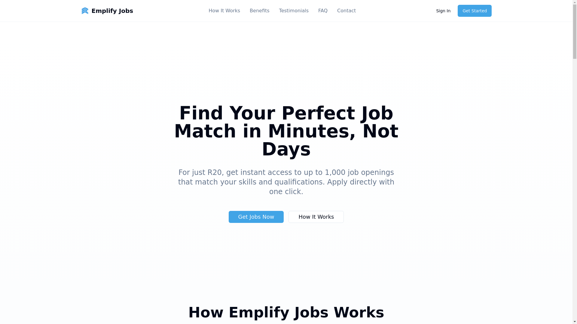website screenshot of https://emplifyjobs.pages.dev/
