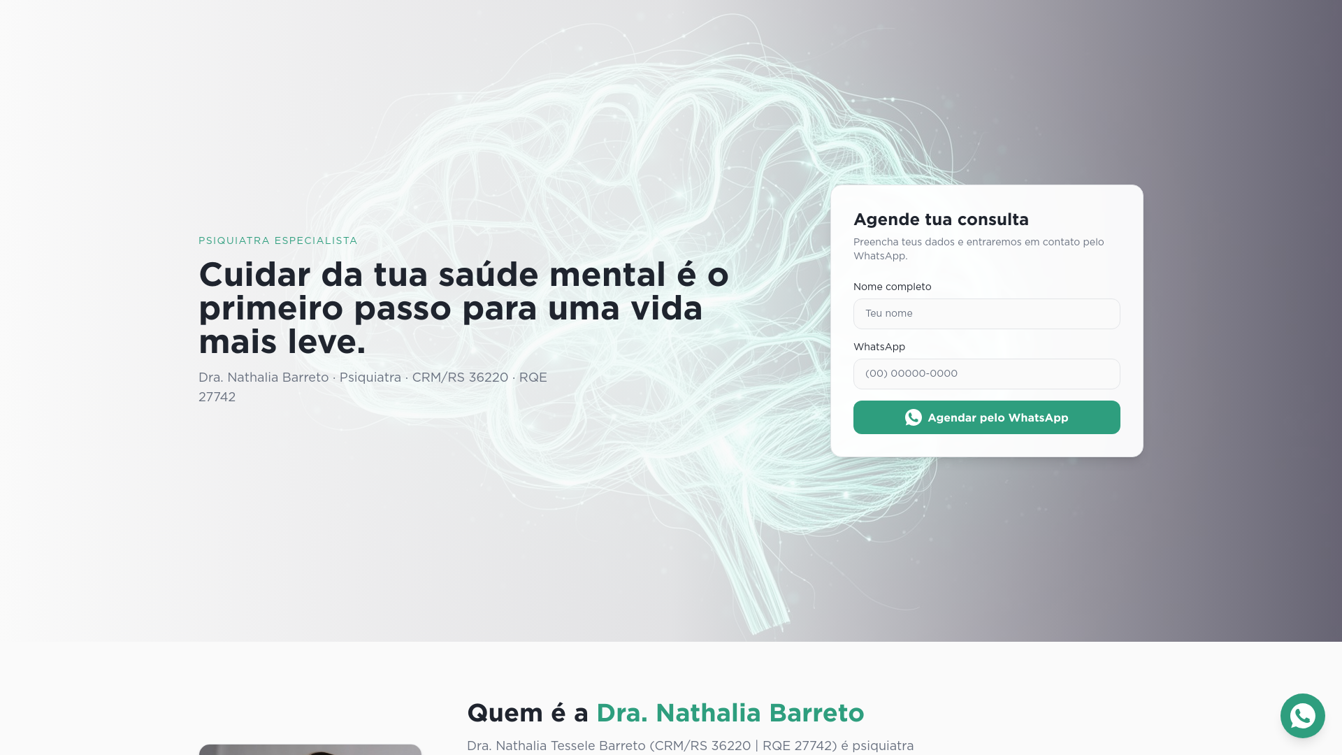 website screenshot of https://dranathaliabarretooficial.com.br