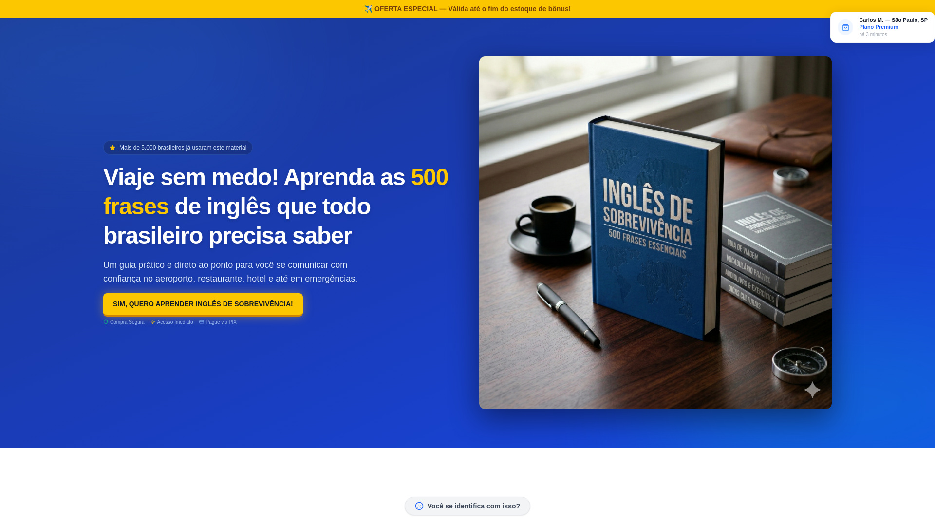 website screenshot of https://inglesdesobrevivencia.shop