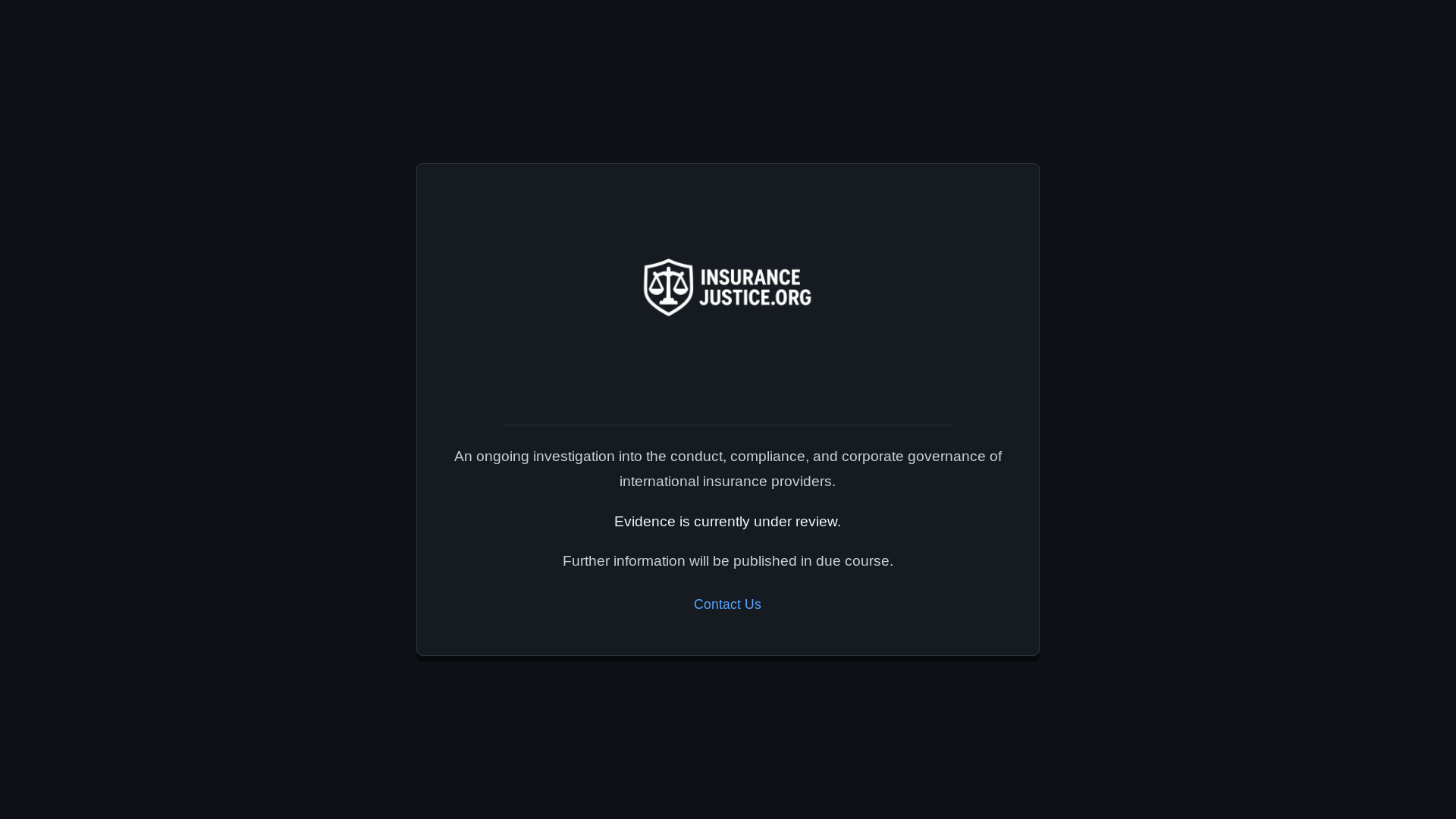 website screenshot of https://insurance-justice-007.pages.dev/