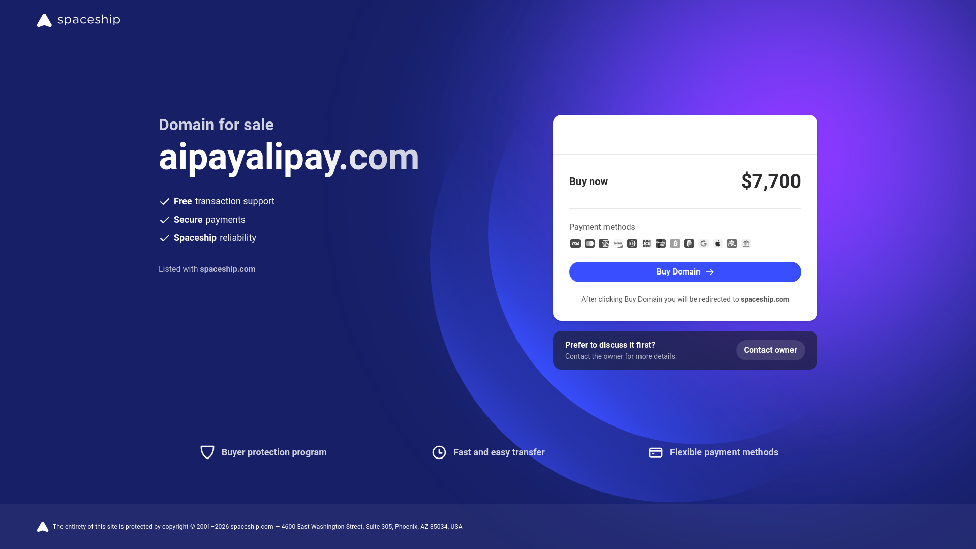 website screenshot of https://aipayalipay.com/