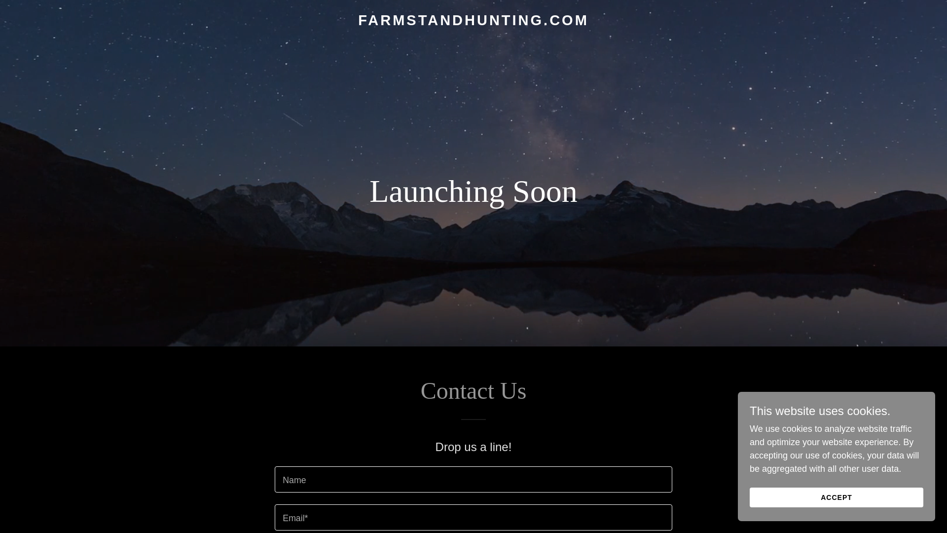 website screenshot of https://farmstandhunting.com