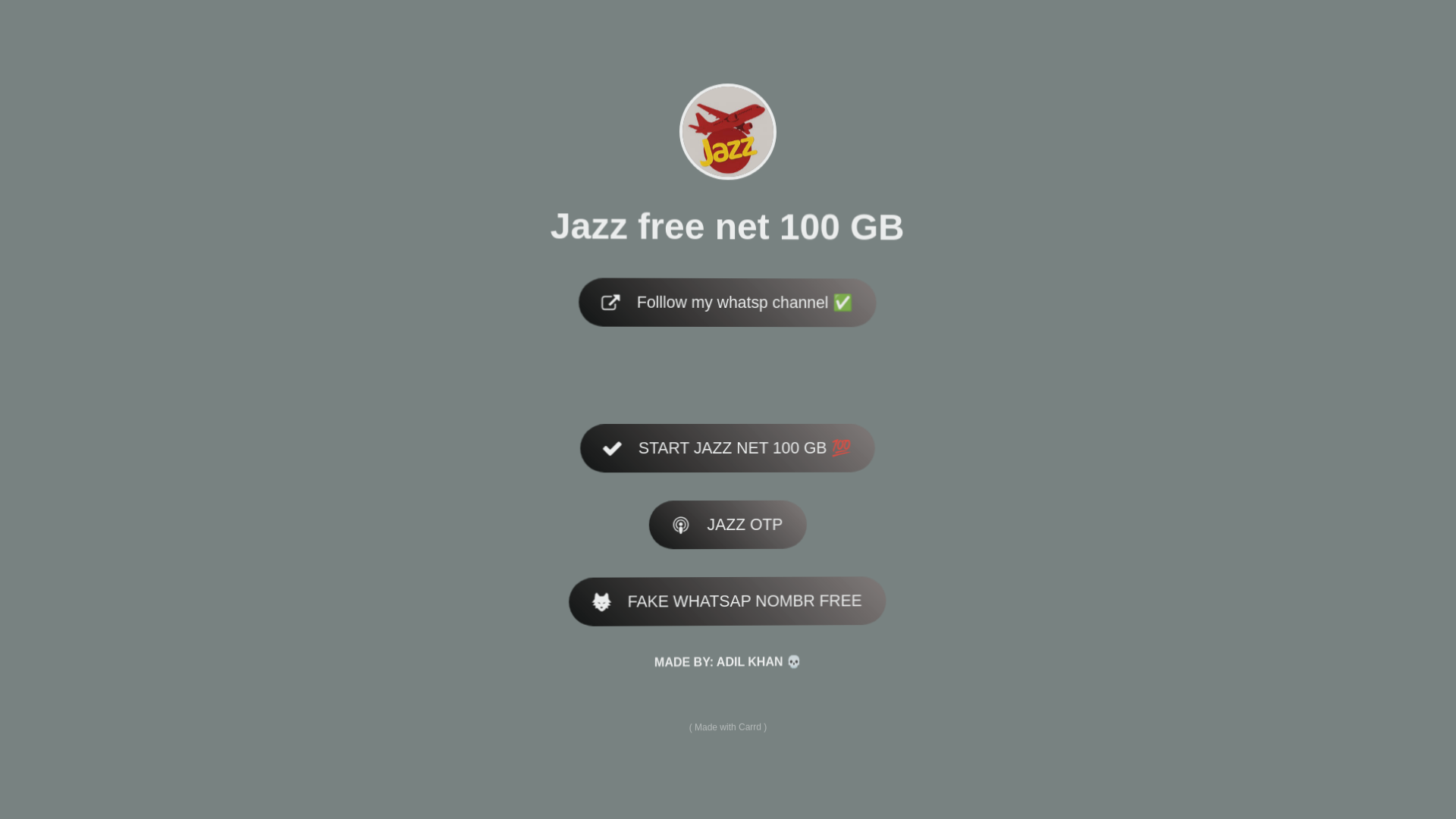 website screenshot of https://freejazznet.carrd.co/