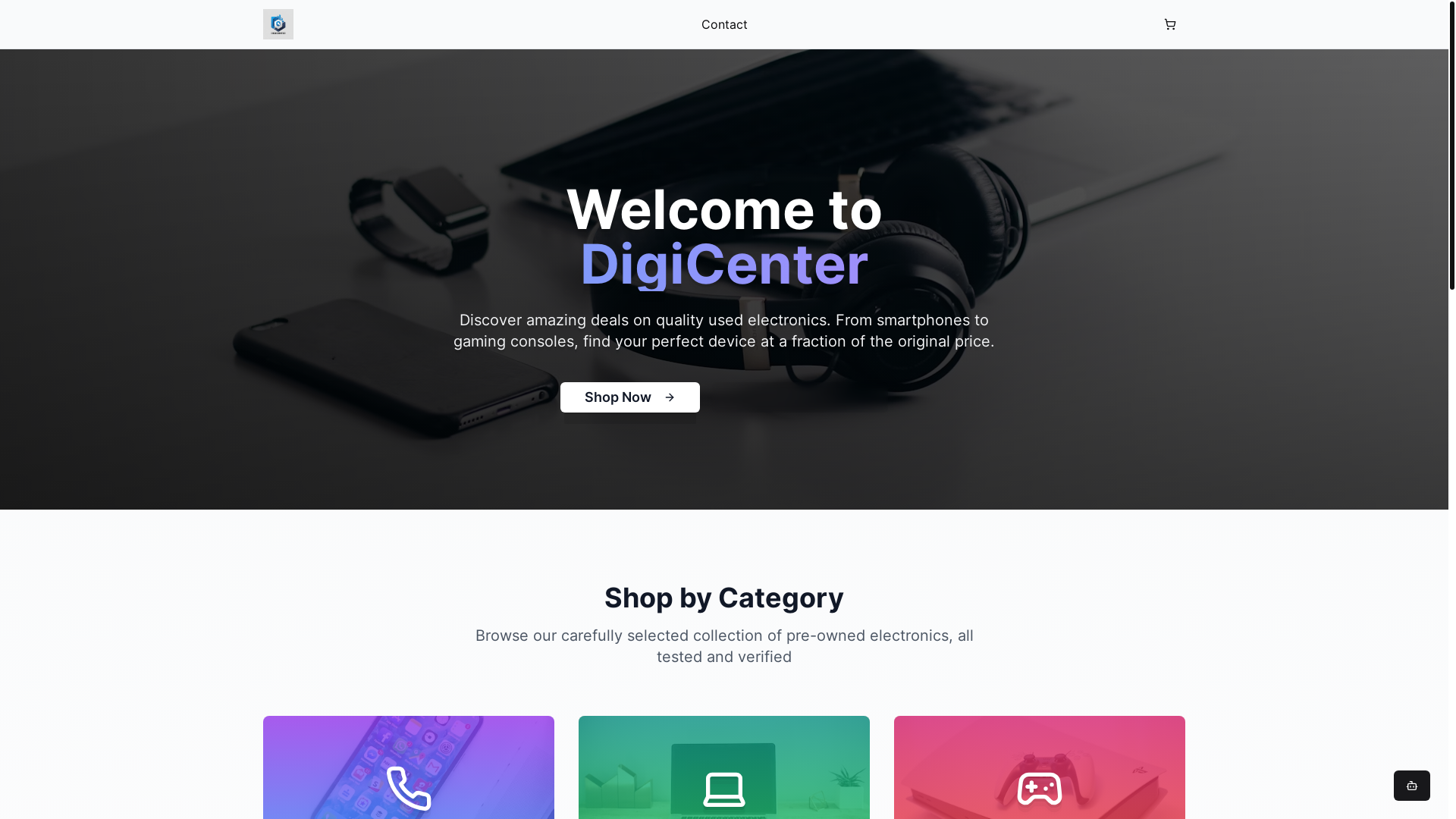 website screenshot of https://digitalvaibs.com/
