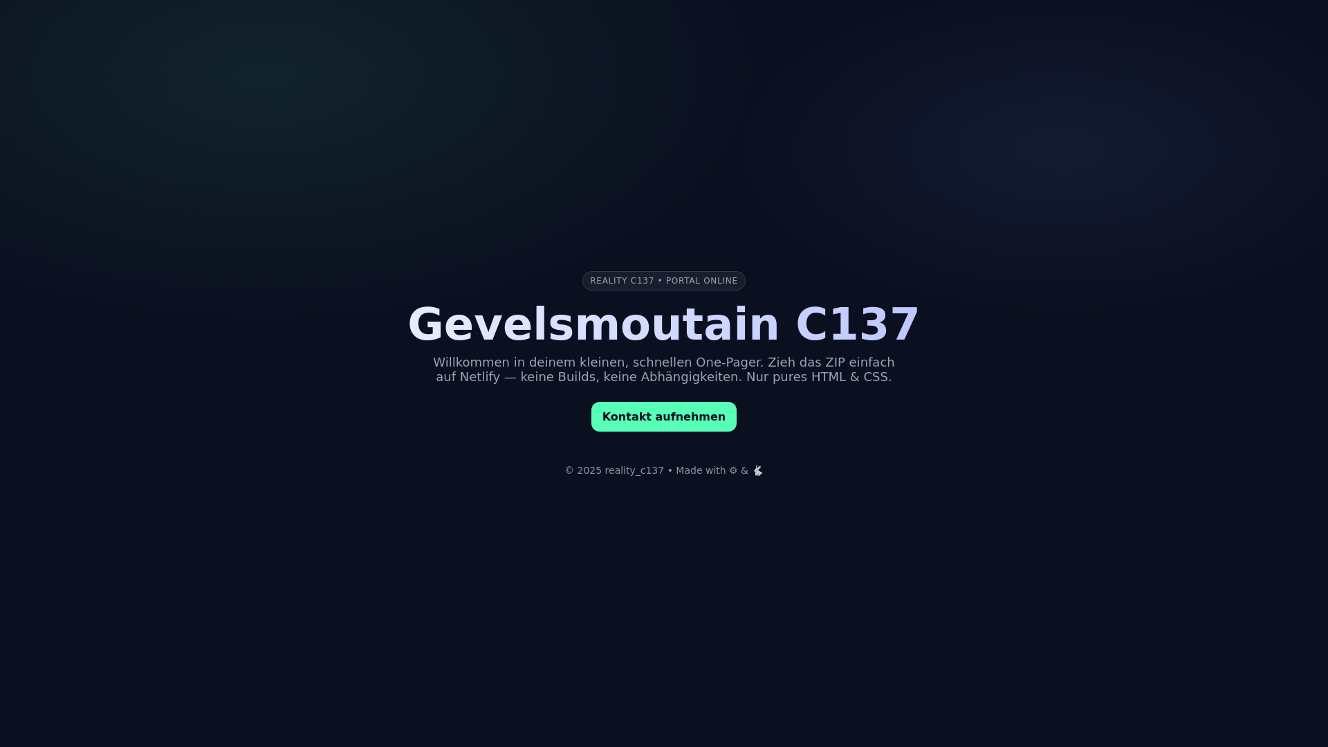 website screenshot of https://gevelsmoutain.life/