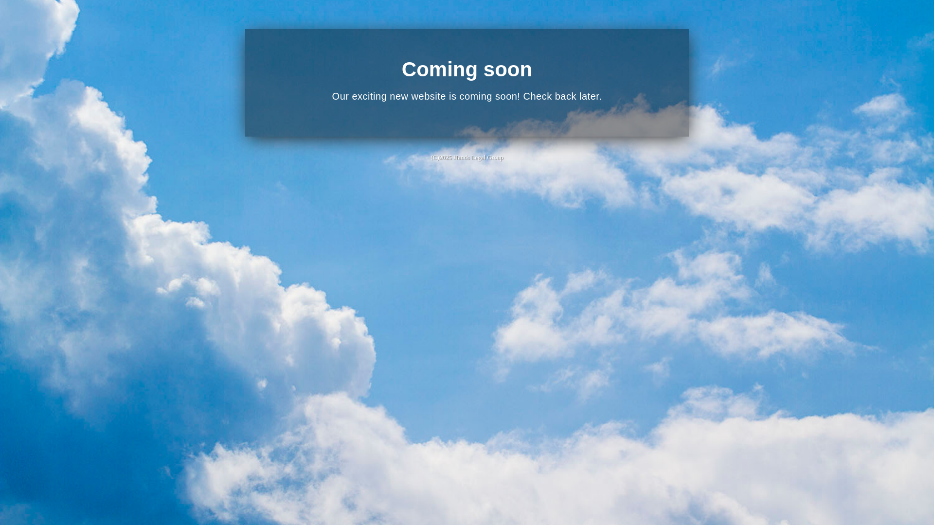 website screenshot of https://handslegalgroup.com/
