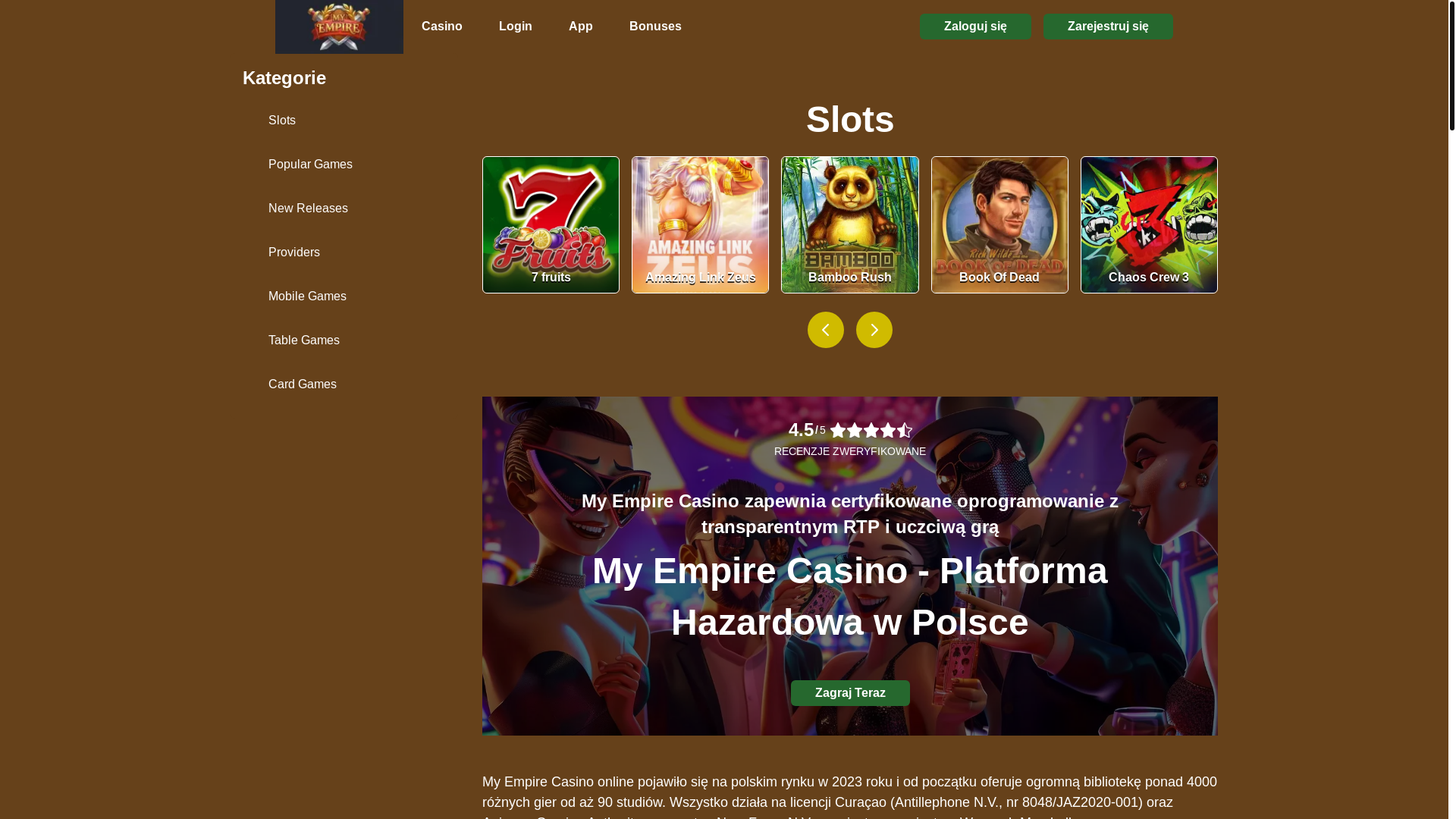 website screenshot of https://myempirecasinopoland-com.pages.dev/