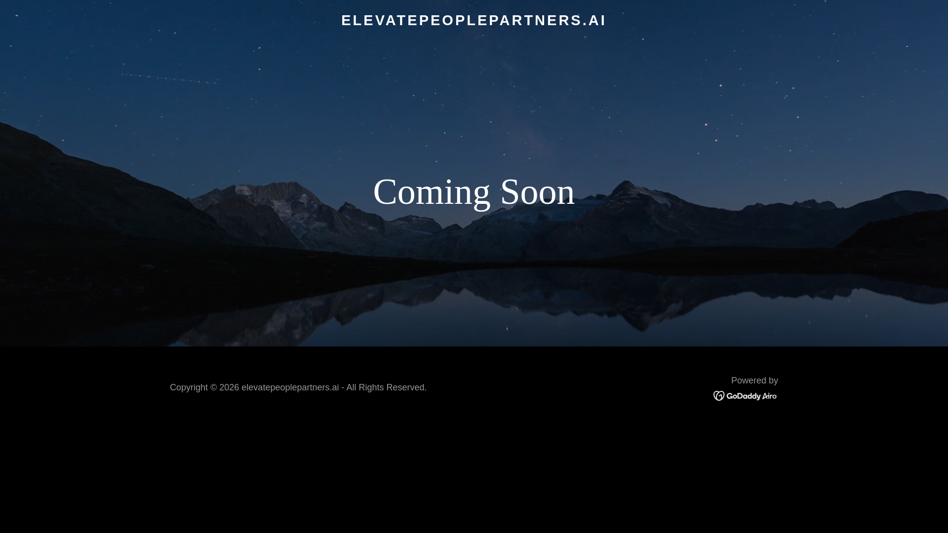 website screenshot of https://elevatepeoplepartners.ai/