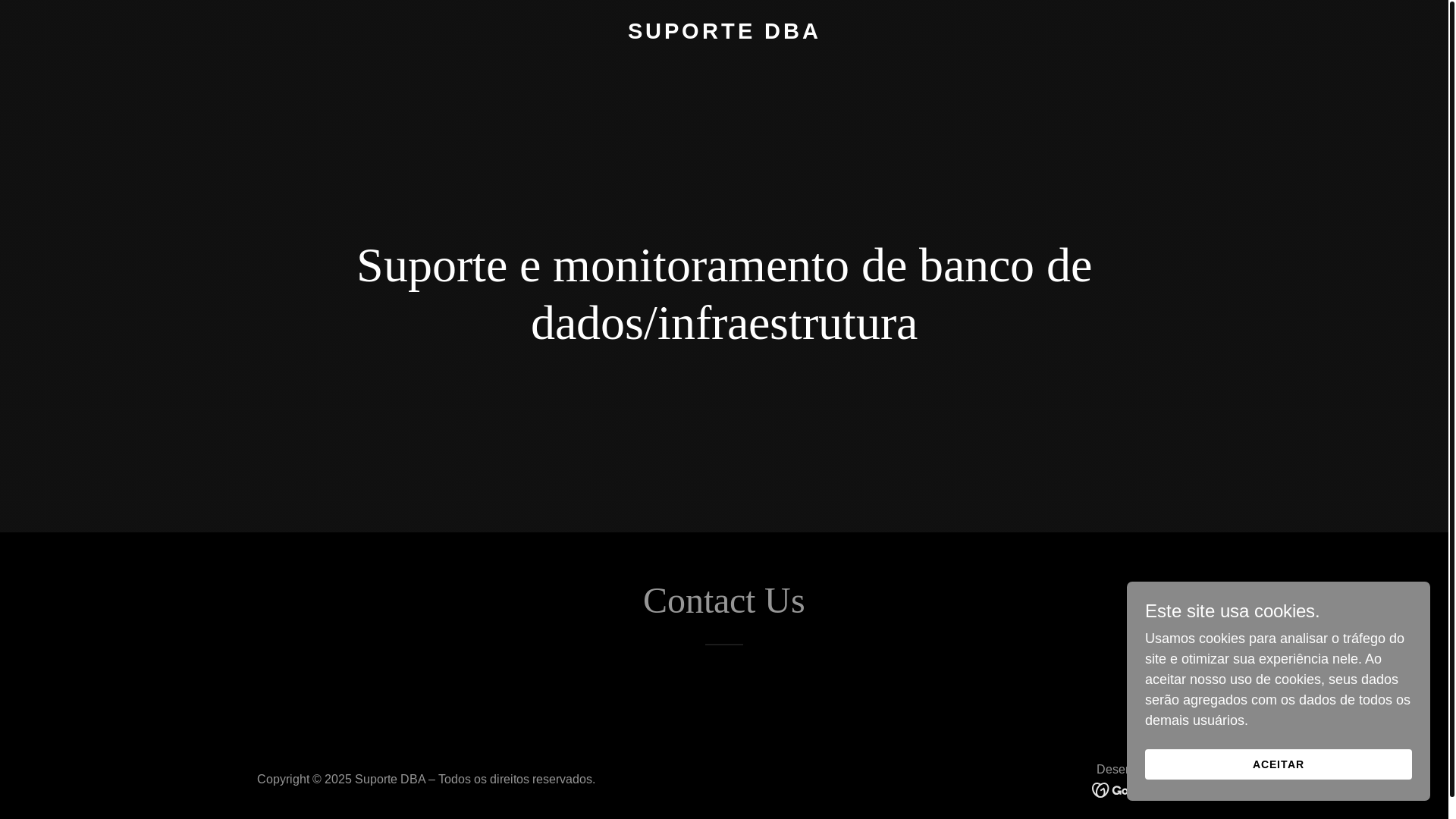 website screenshot of https://suportedba.com.br/