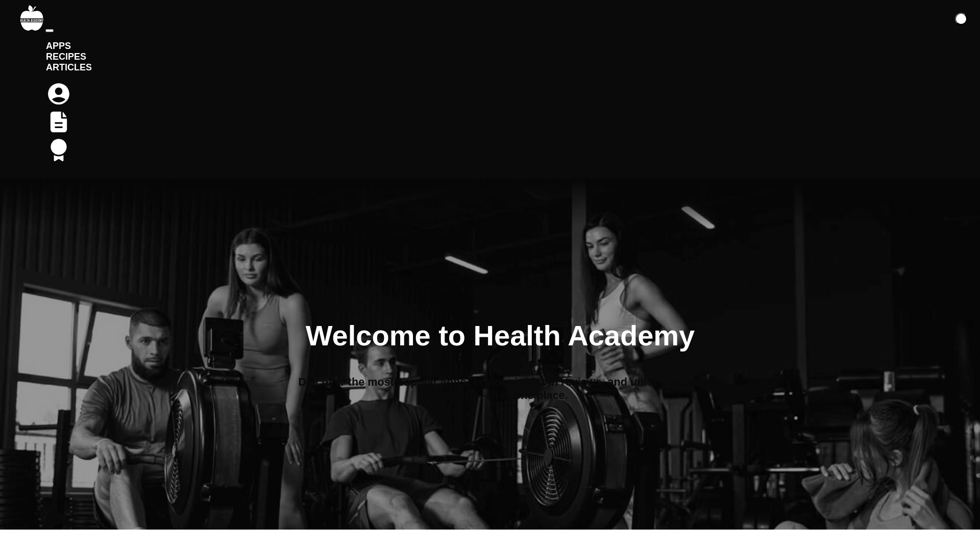 website screenshot of https://healthacademyza.com/