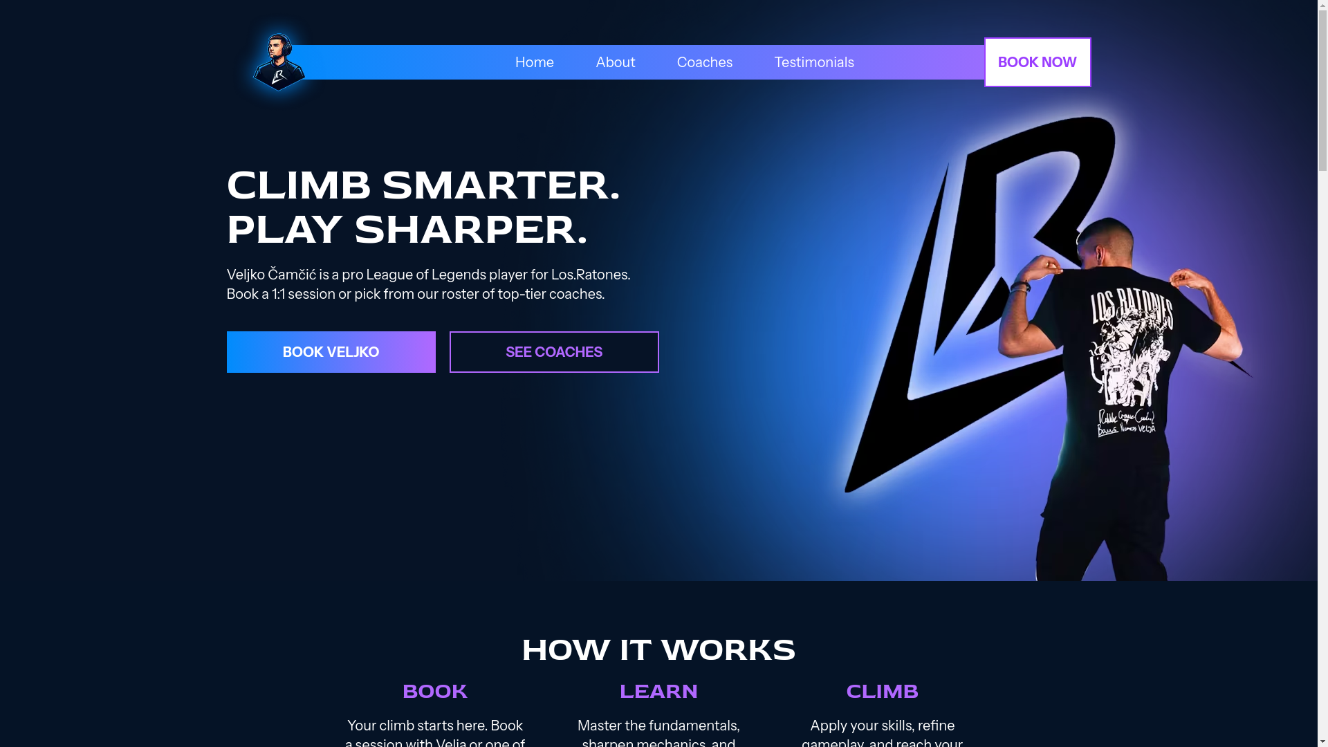 website screenshot of https://velja-coaching.pages.dev/