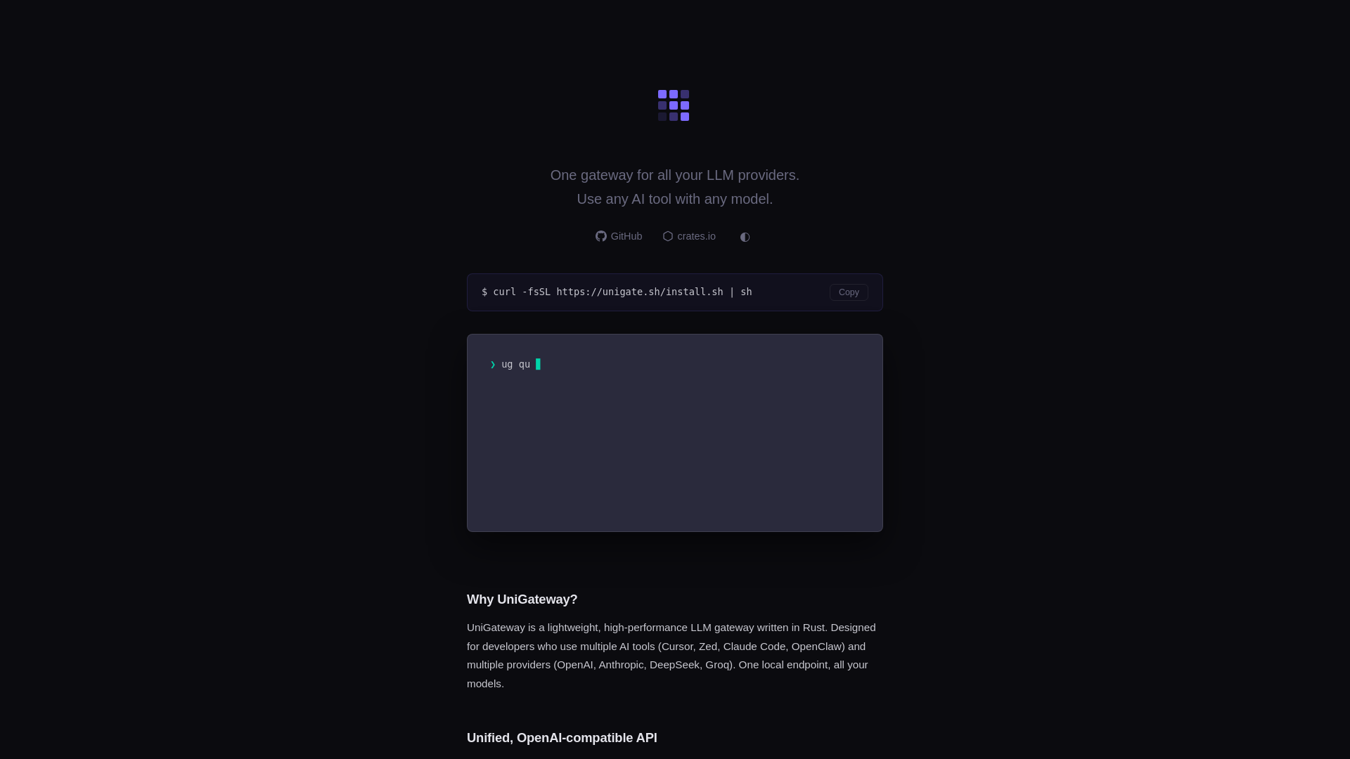 website screenshot of https://unigateway-web.pages.dev/