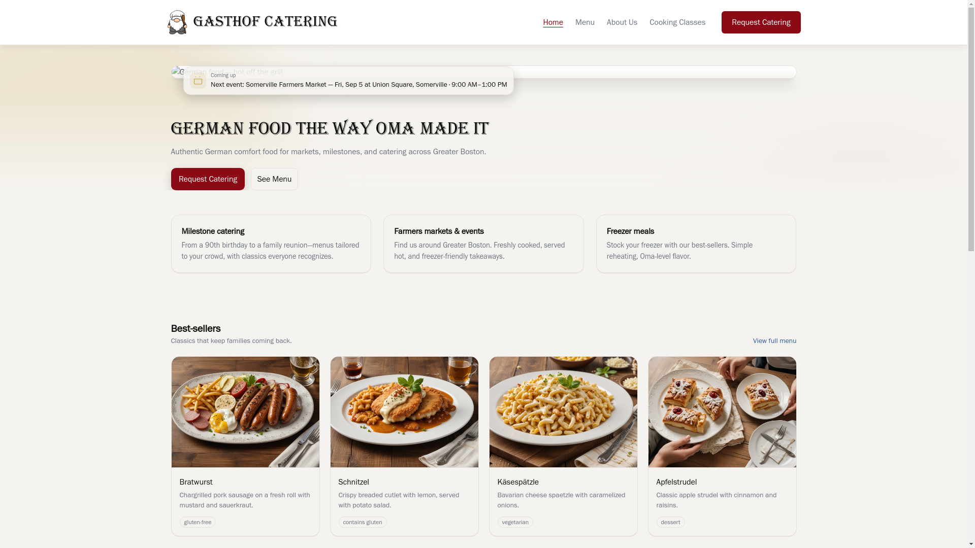 website screenshot of https://gasthof-catering.com/