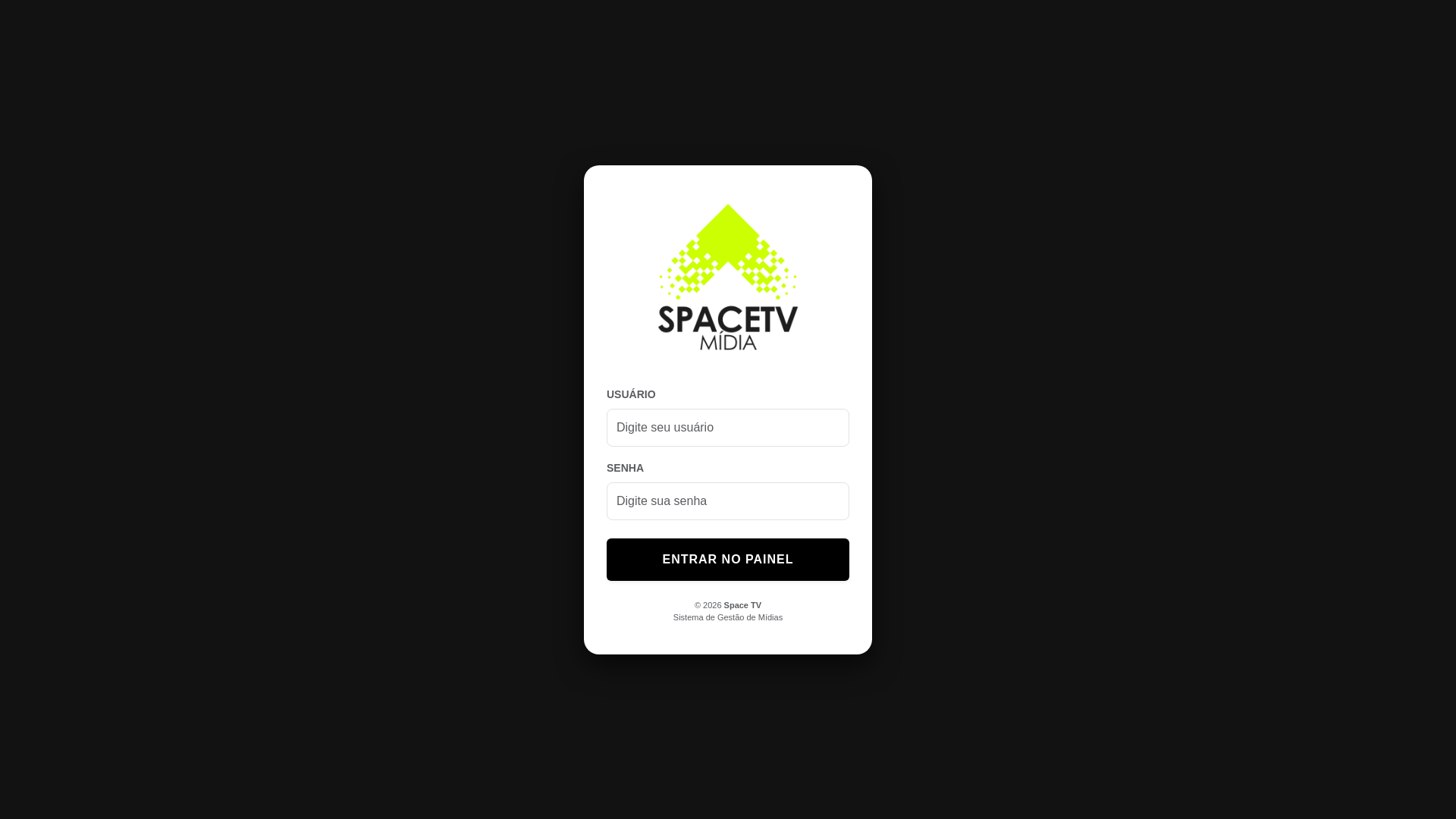 website screenshot of https://spacetvmidia.com.br
