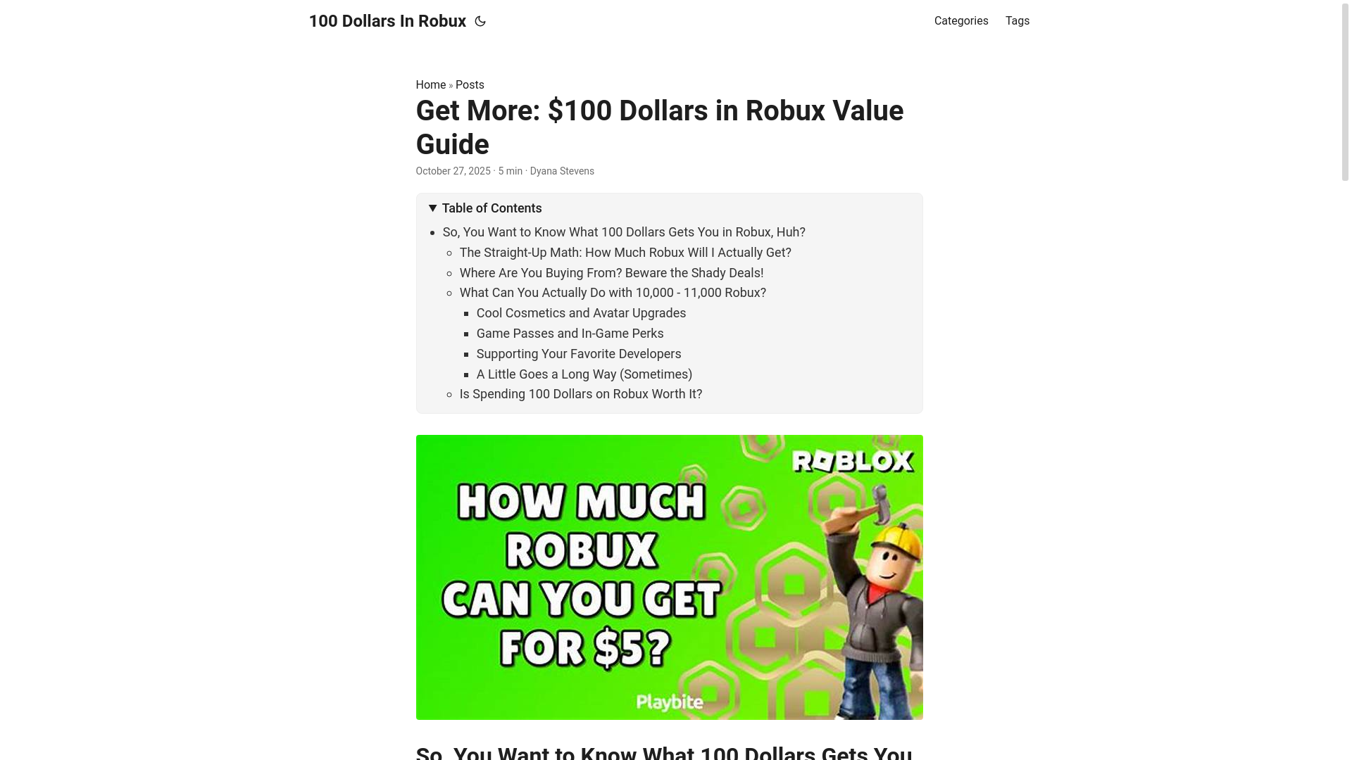 website screenshot of https://100-dollars-in-robux.pages.dev/