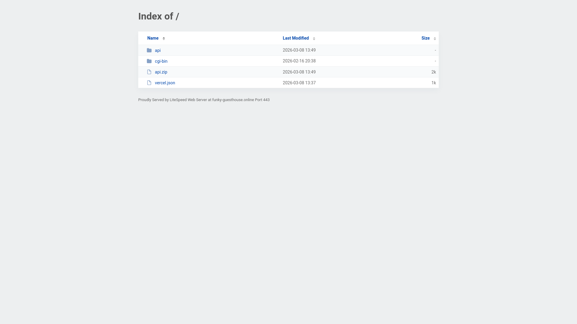 website screenshot of https://funky-guesthouse.online