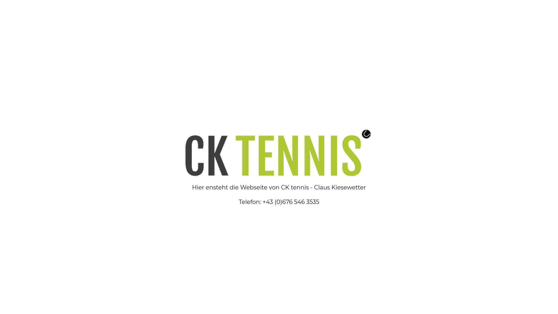 website screenshot of https://ck-tennis.at/