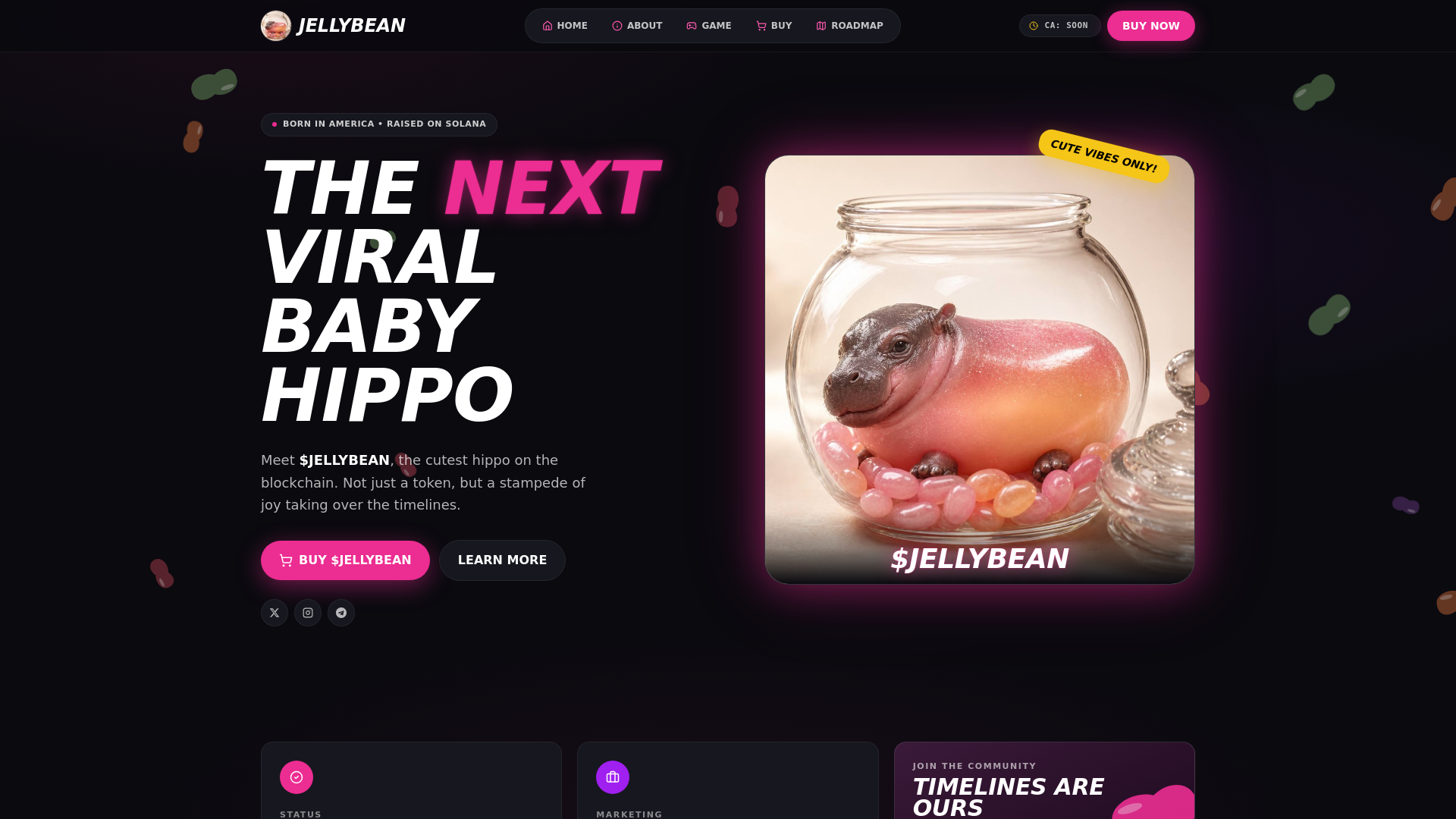 website screenshot of https://jellybeanday.xyz/