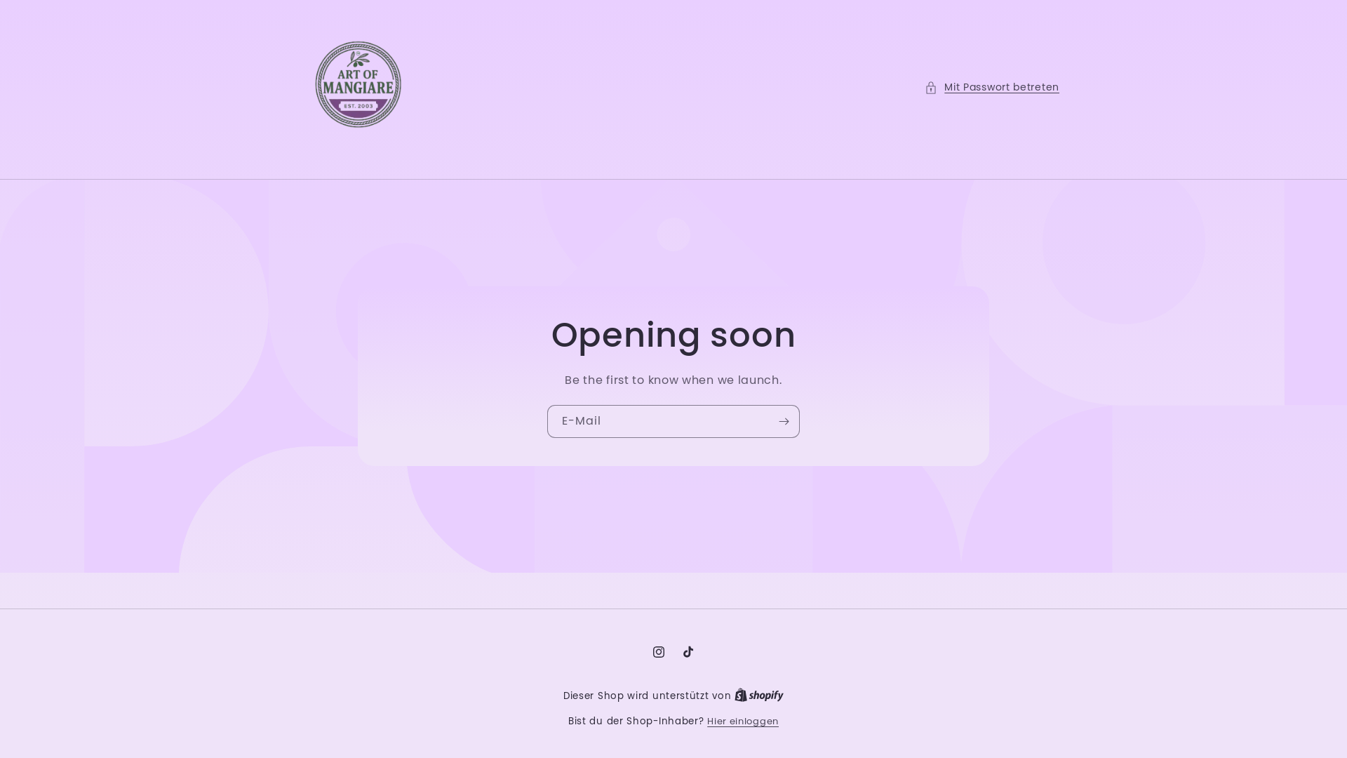 website screenshot of https://artofmangiare.com/
