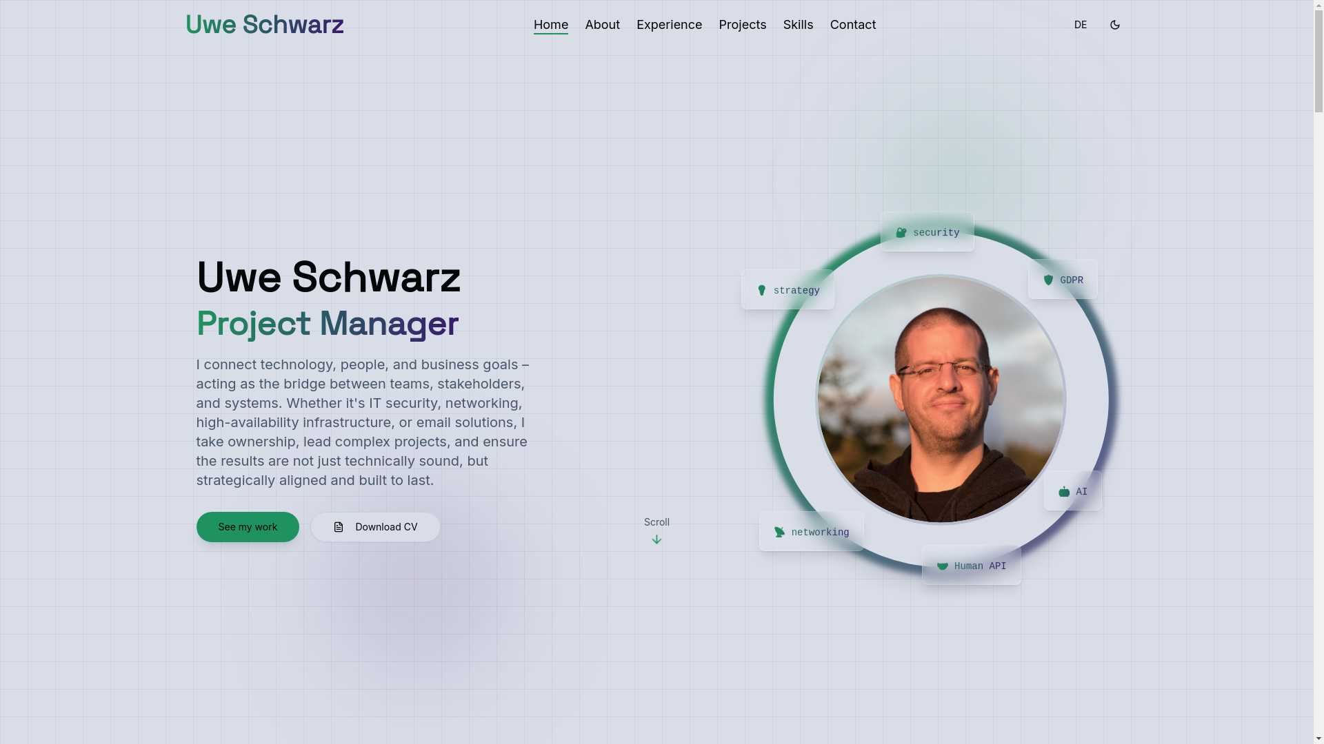 website screenshot of https://uweschwarz-eu.pages.dev/