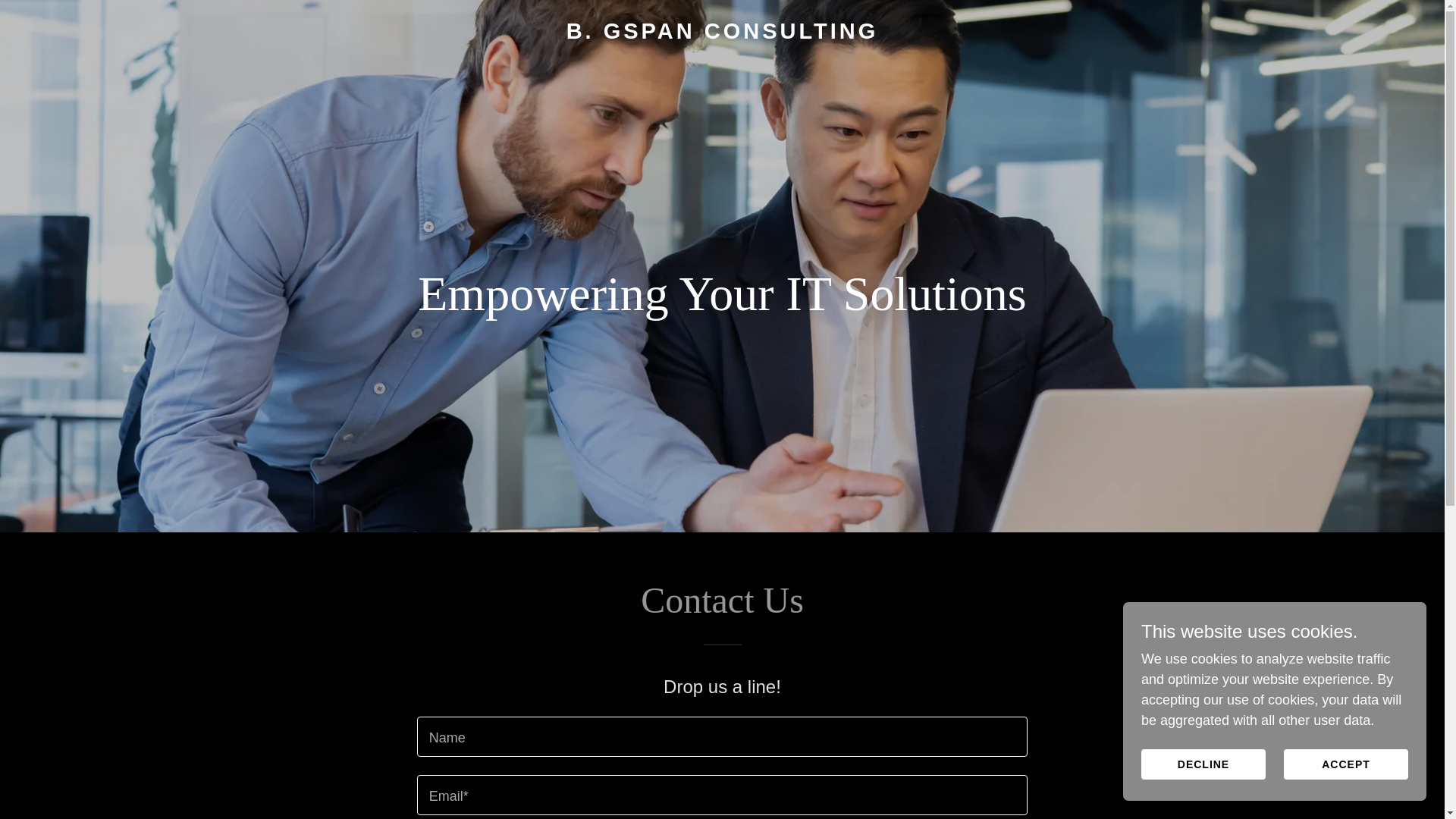 website screenshot of https://gspanconsulting.com/