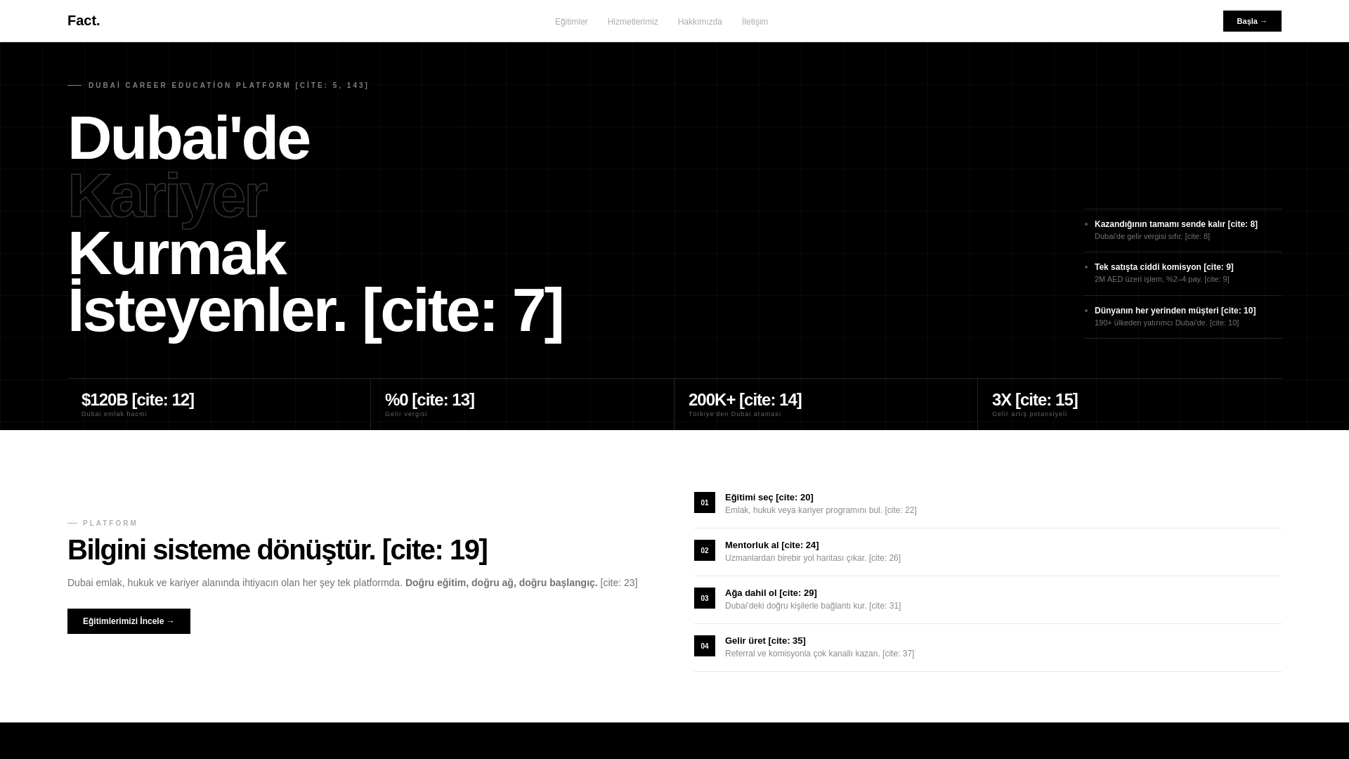 website screenshot of https://factnetworking.io/