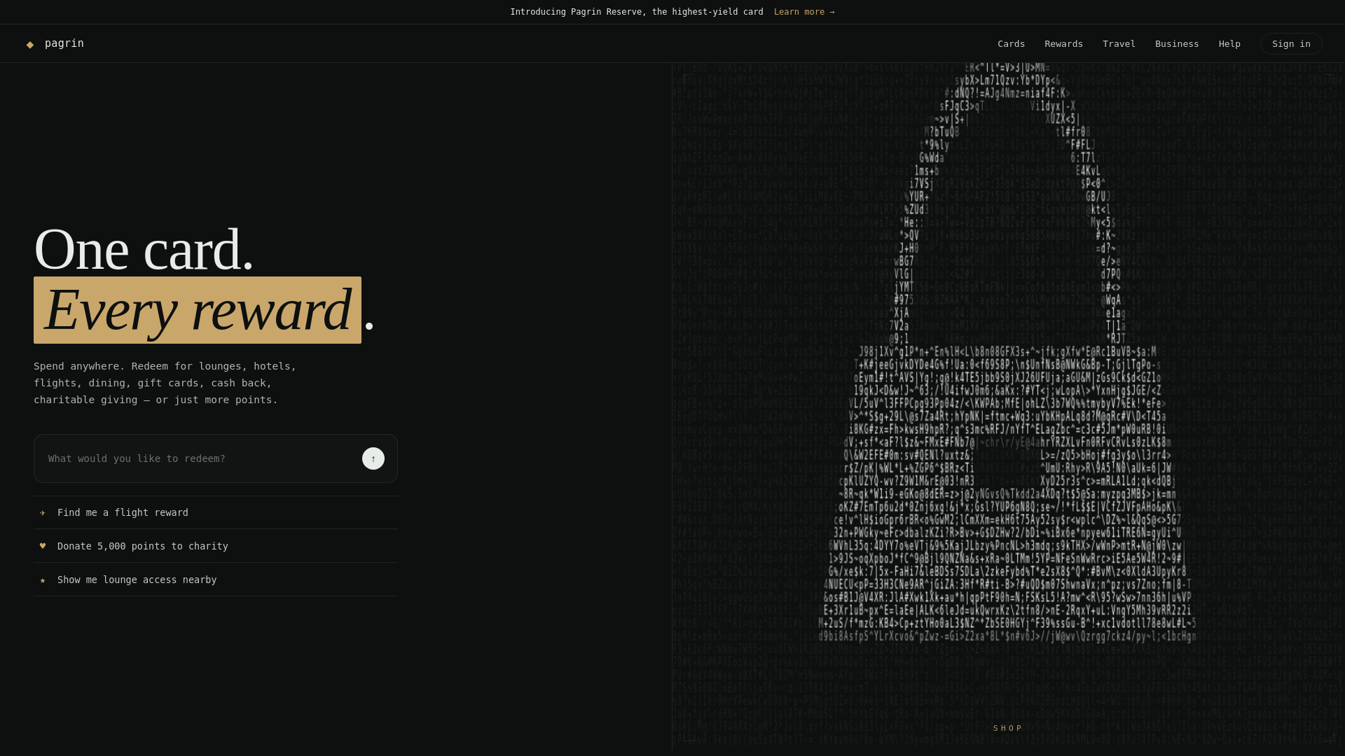 website screenshot of https://pagrin-rewards-demo.pages.dev/