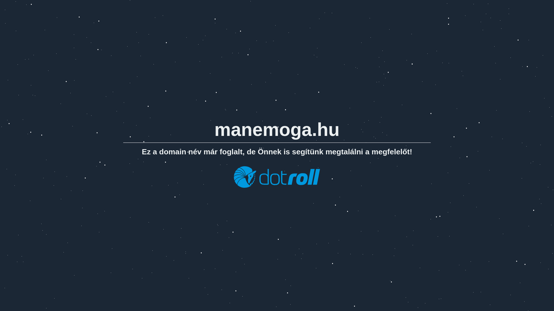 website screenshot of https://manemoga.hu/