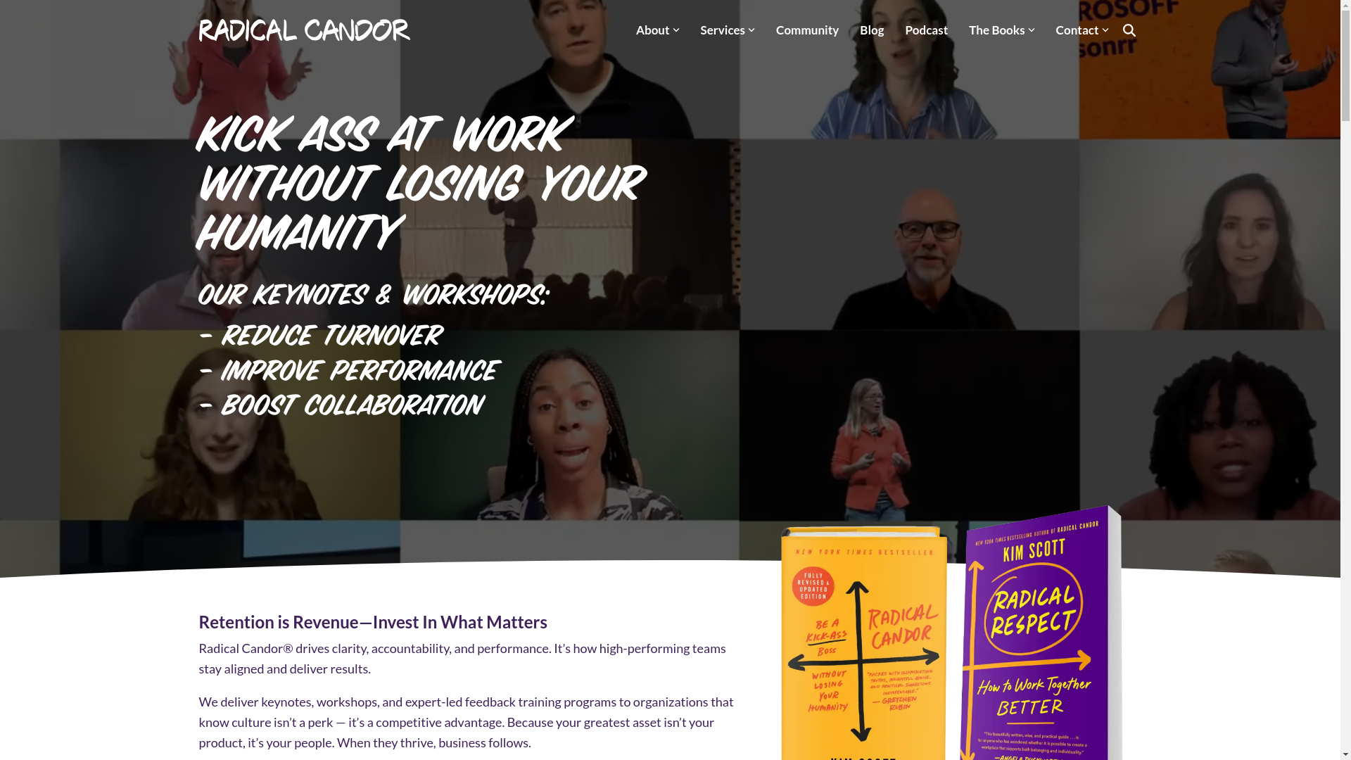website screenshot of https://radicalcandorco.com/