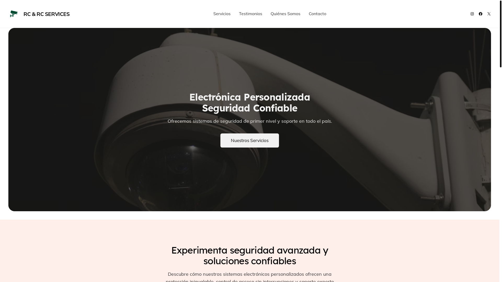 website screenshot of https://rcrcservices.com/
