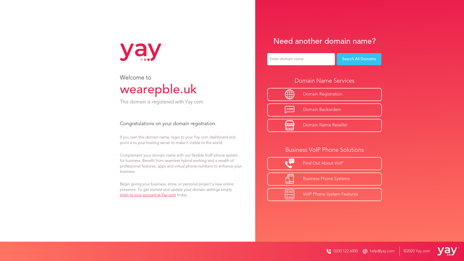 website screenshot of https://wearepble.uk/