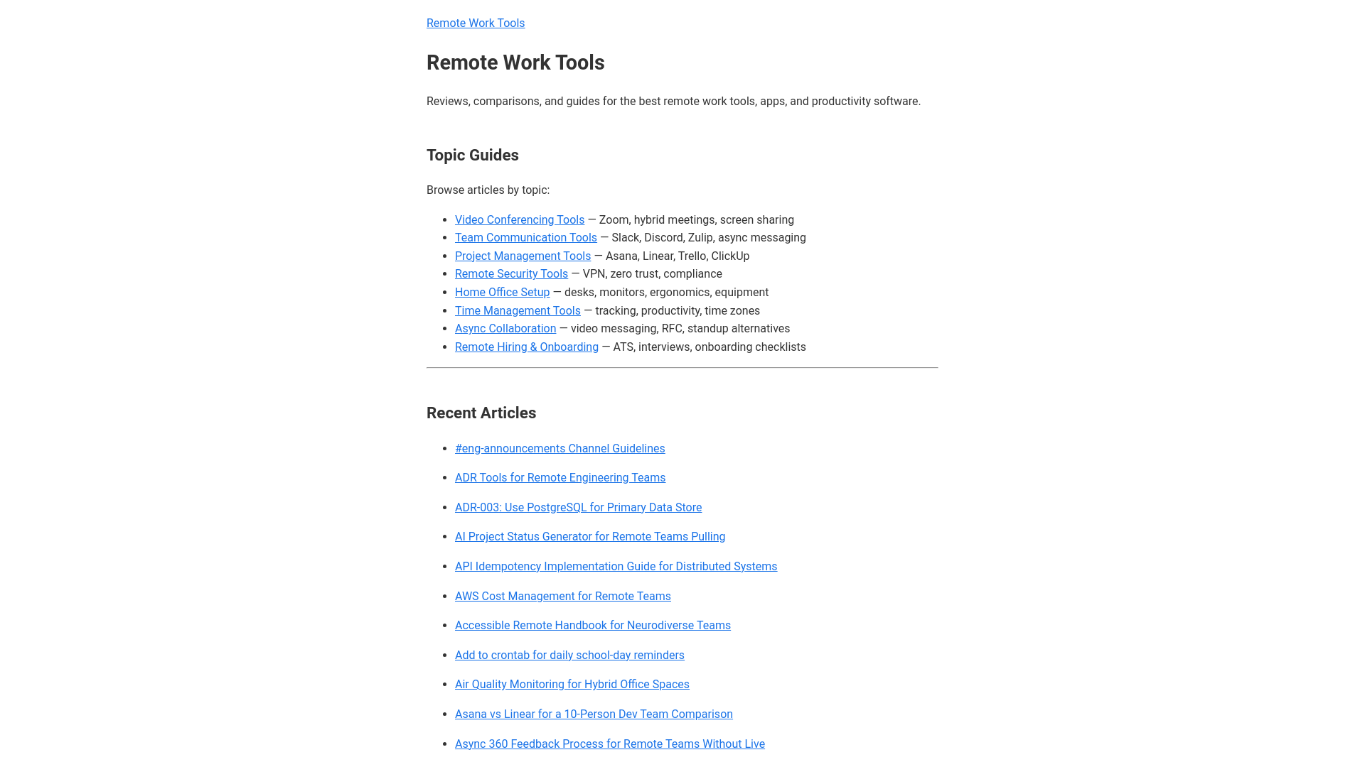 website screenshot of https://remote-work-tools.pages.dev/