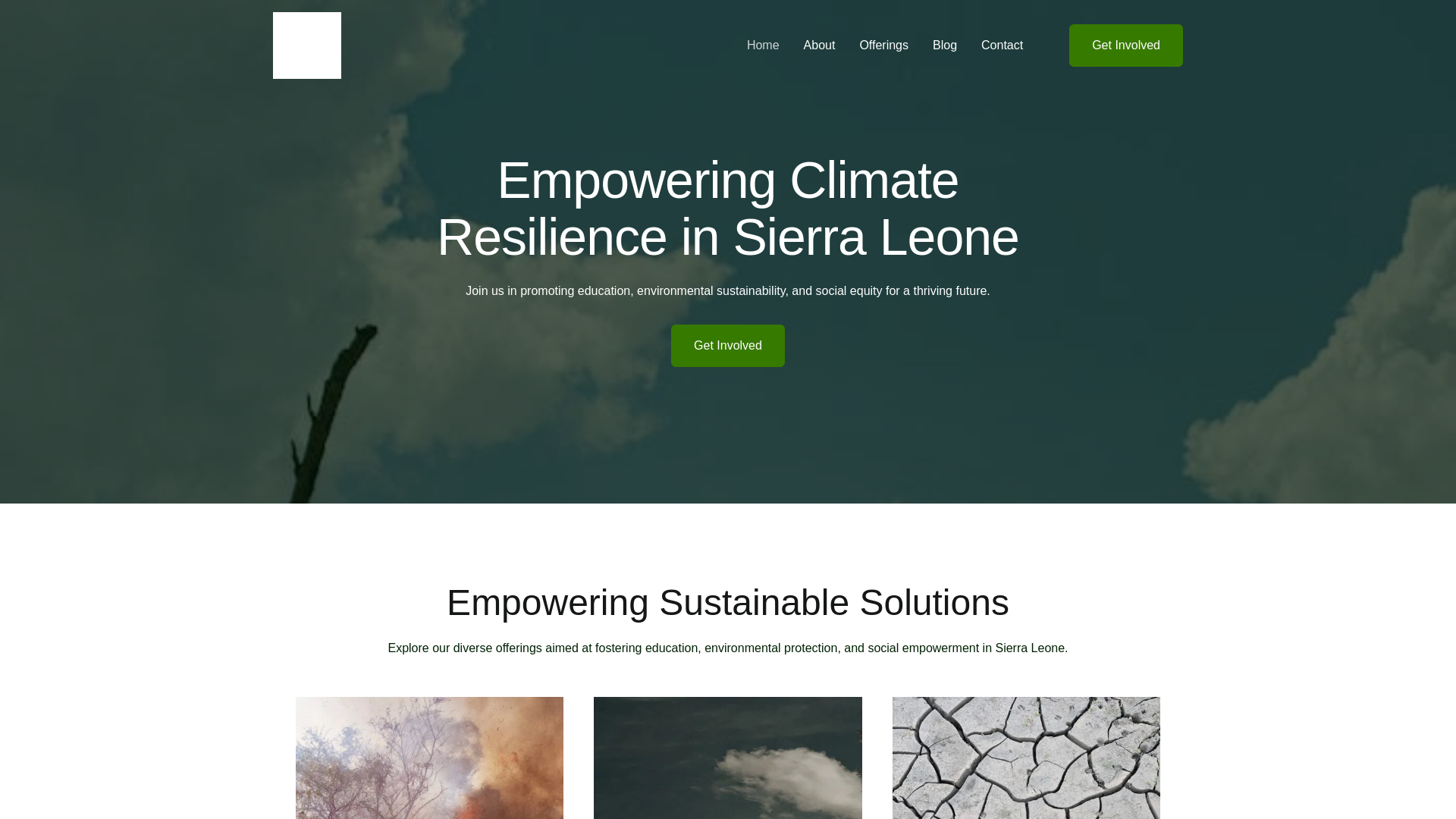 website screenshot of https://equiearthfoundation.org/