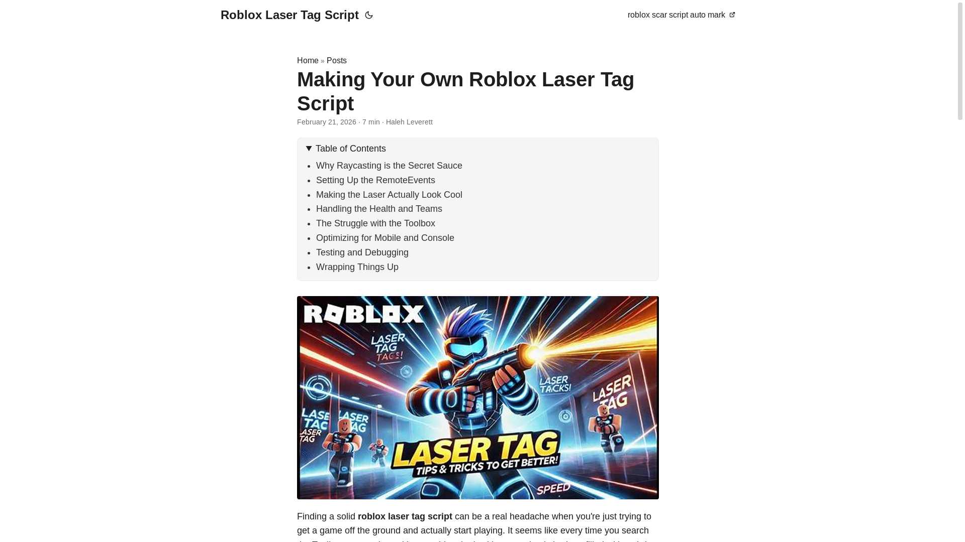 website screenshot of https://roblox-laser-tag-script.pages.dev/