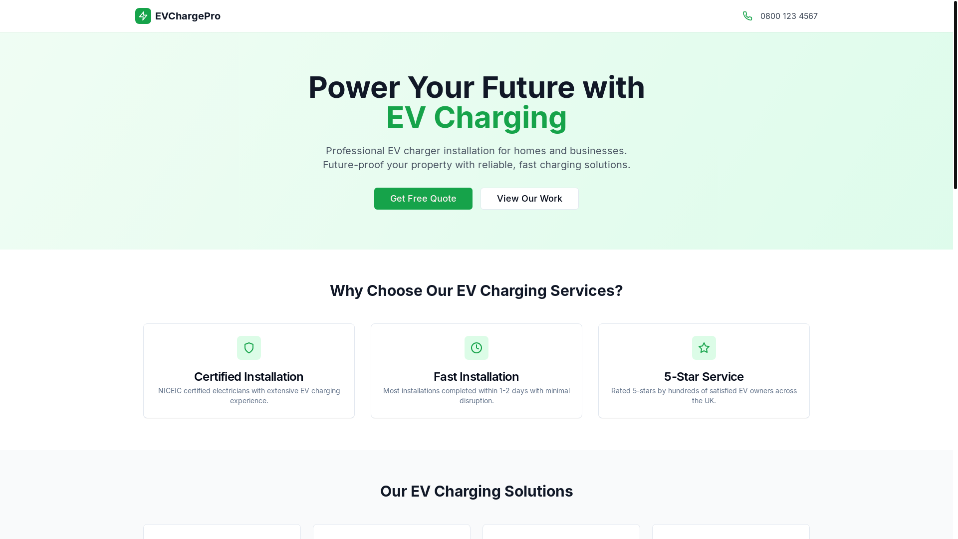 website screenshot of https://ev-chargers-cl2.pages.dev/