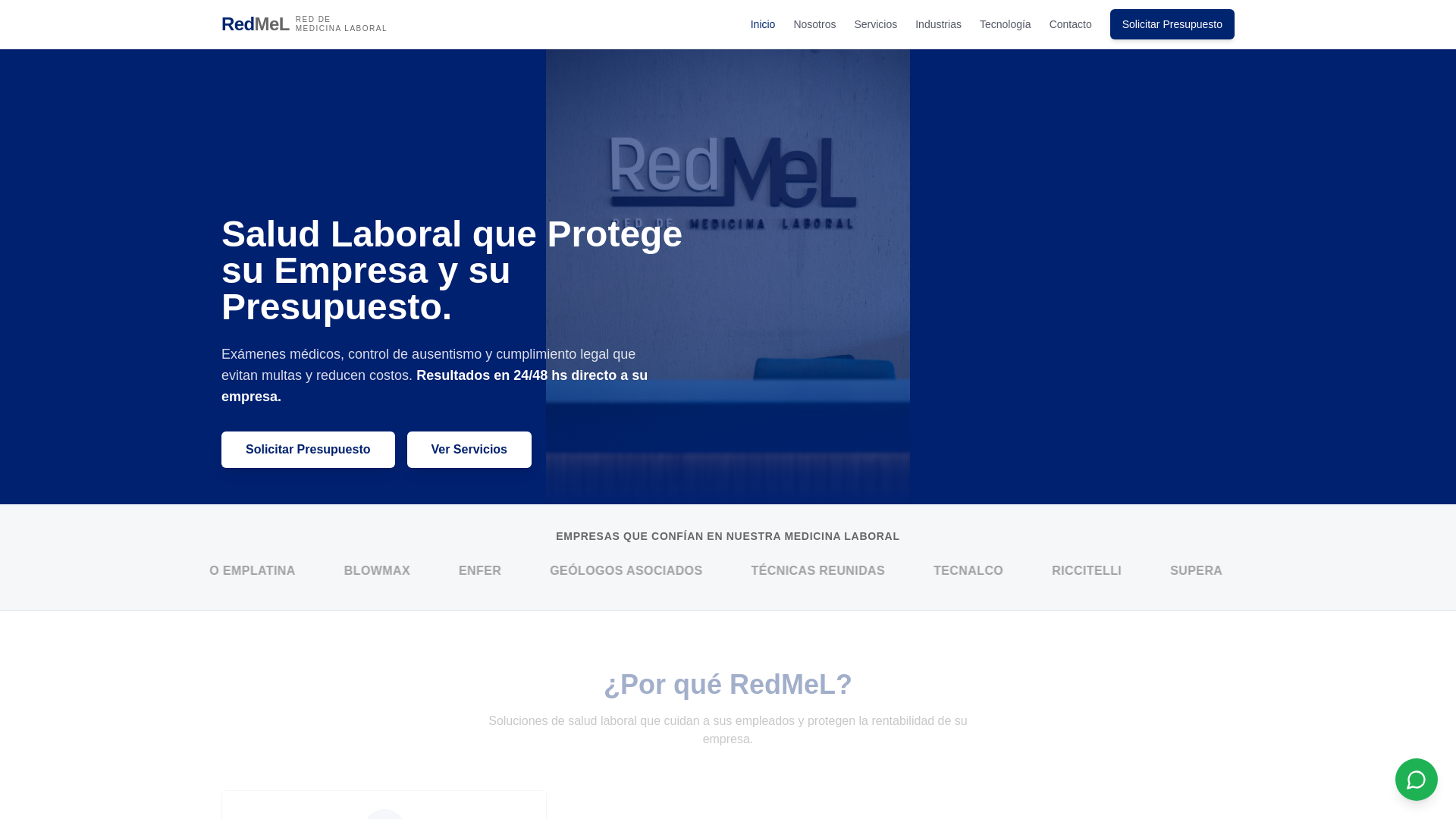 website screenshot of https://redmel.online/