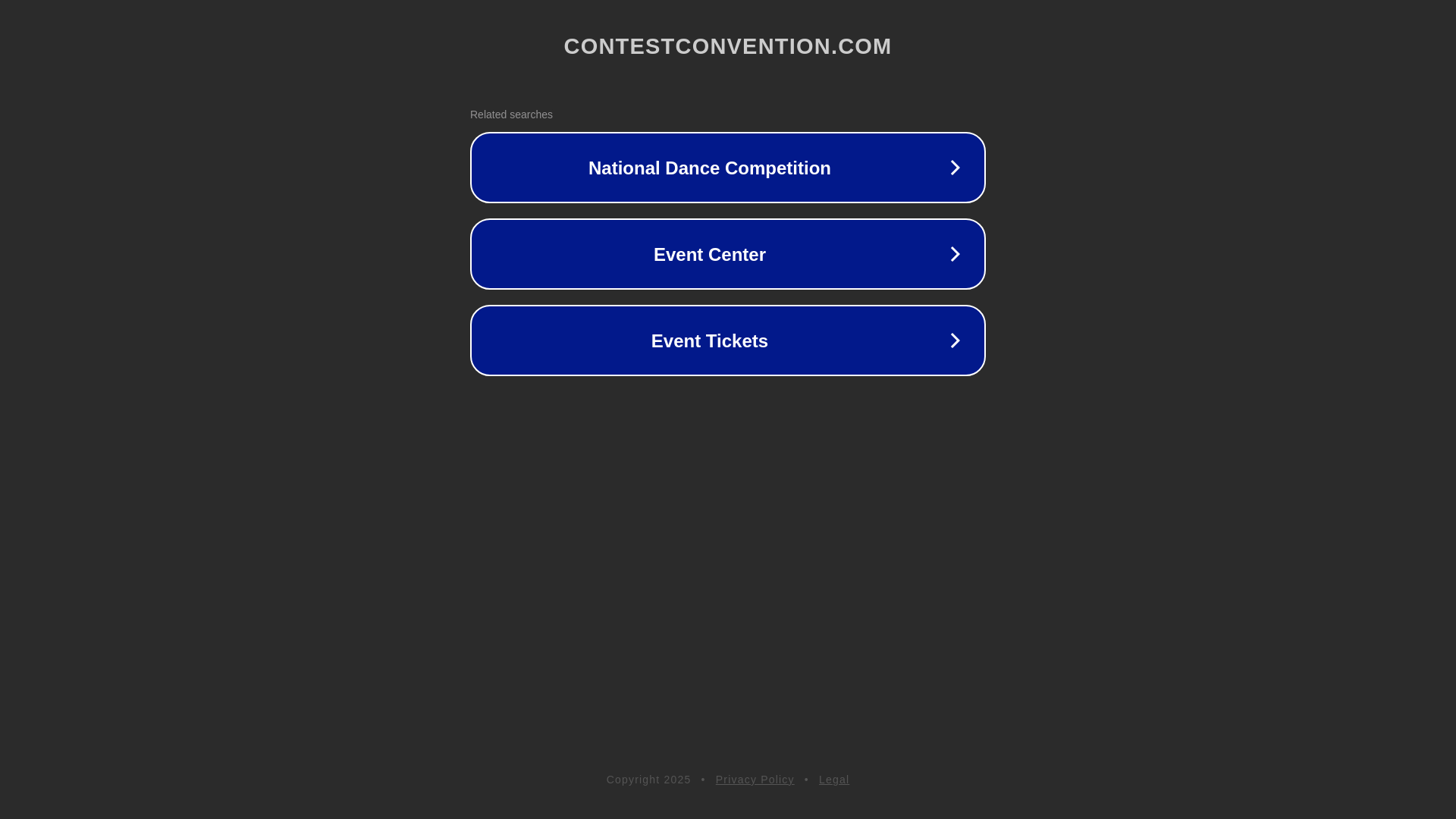 website screenshot of https://contestconvention.com/