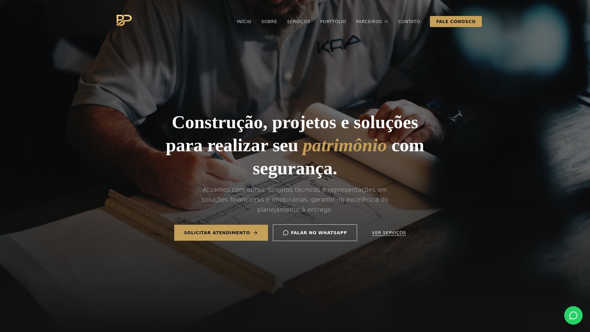 website screenshot of https://beithconstrutora.com.br